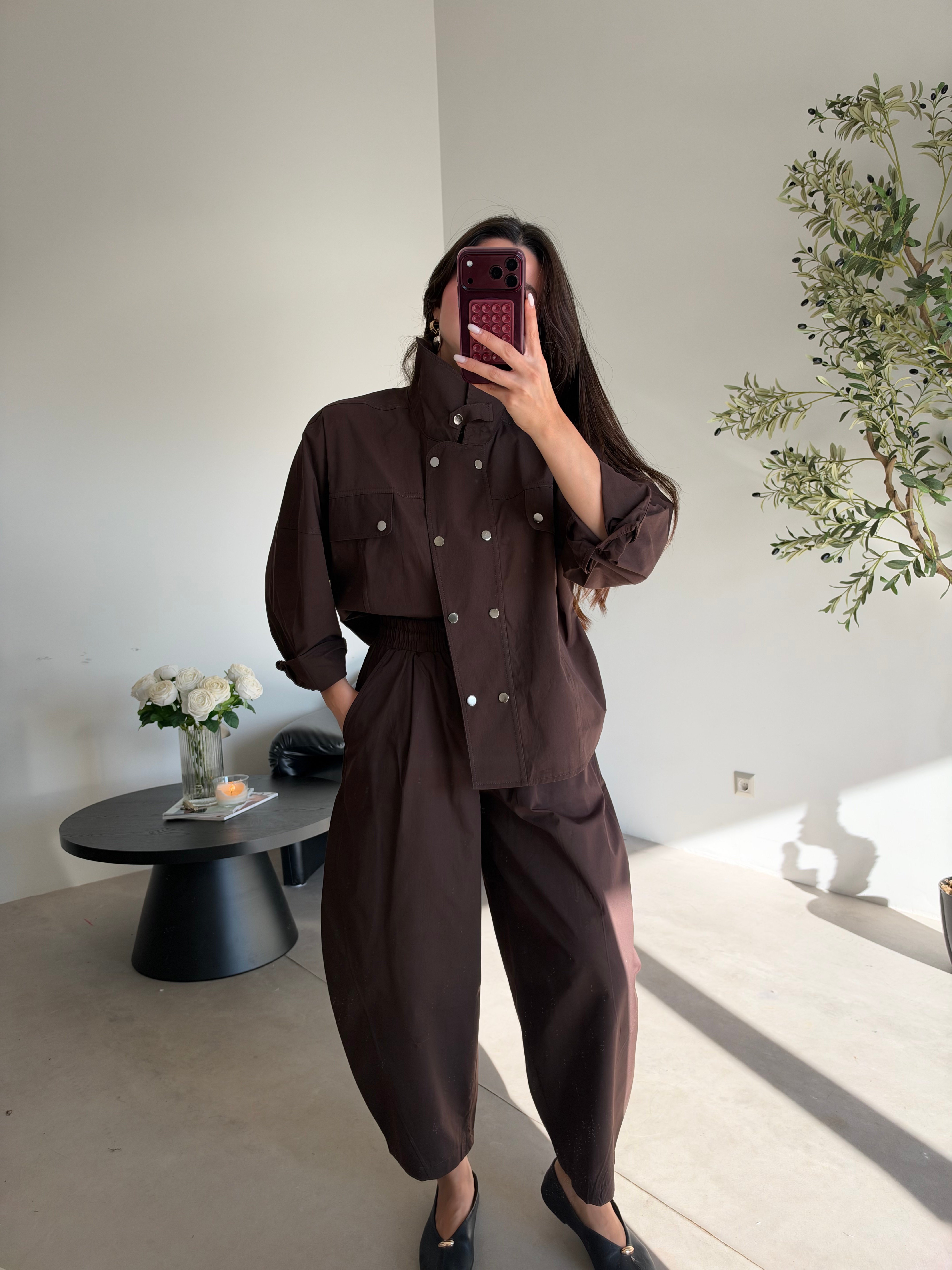 Kahve Çıtçıtlı Nova Takım