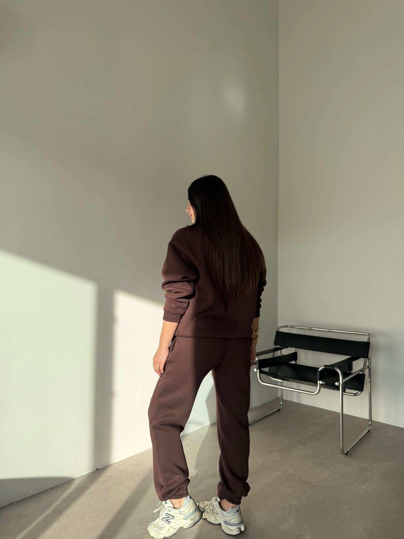 Kahve Logolu Basic Eşofman Takımı