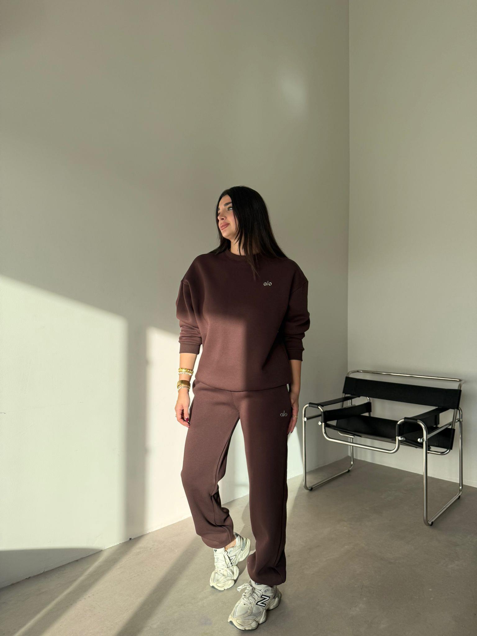 Kahve Logolu Basic Eşofman Takımı