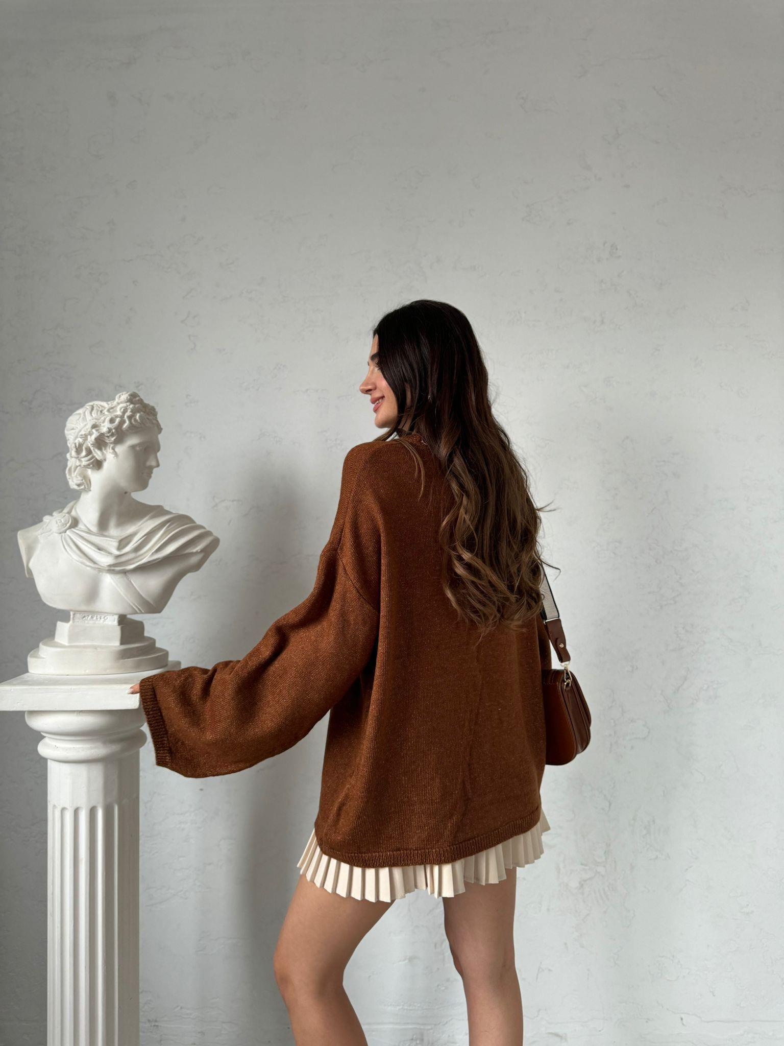 Kahve Oversize Kazak