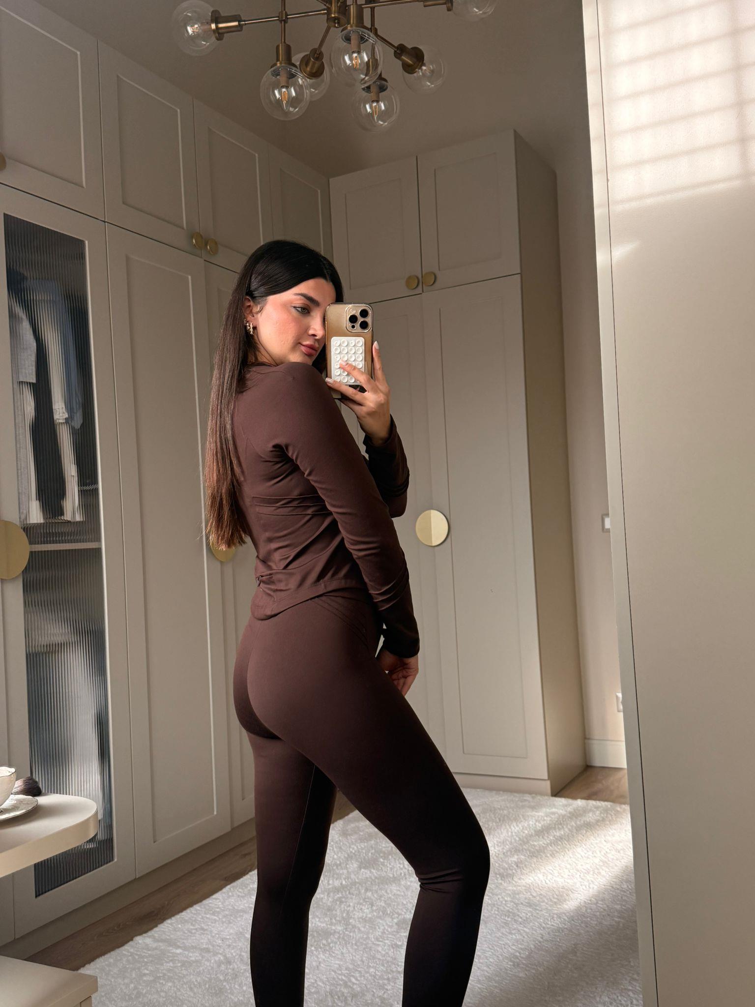 Kahve Yumuşak Dokulu Tasarım Sporcu Takım
