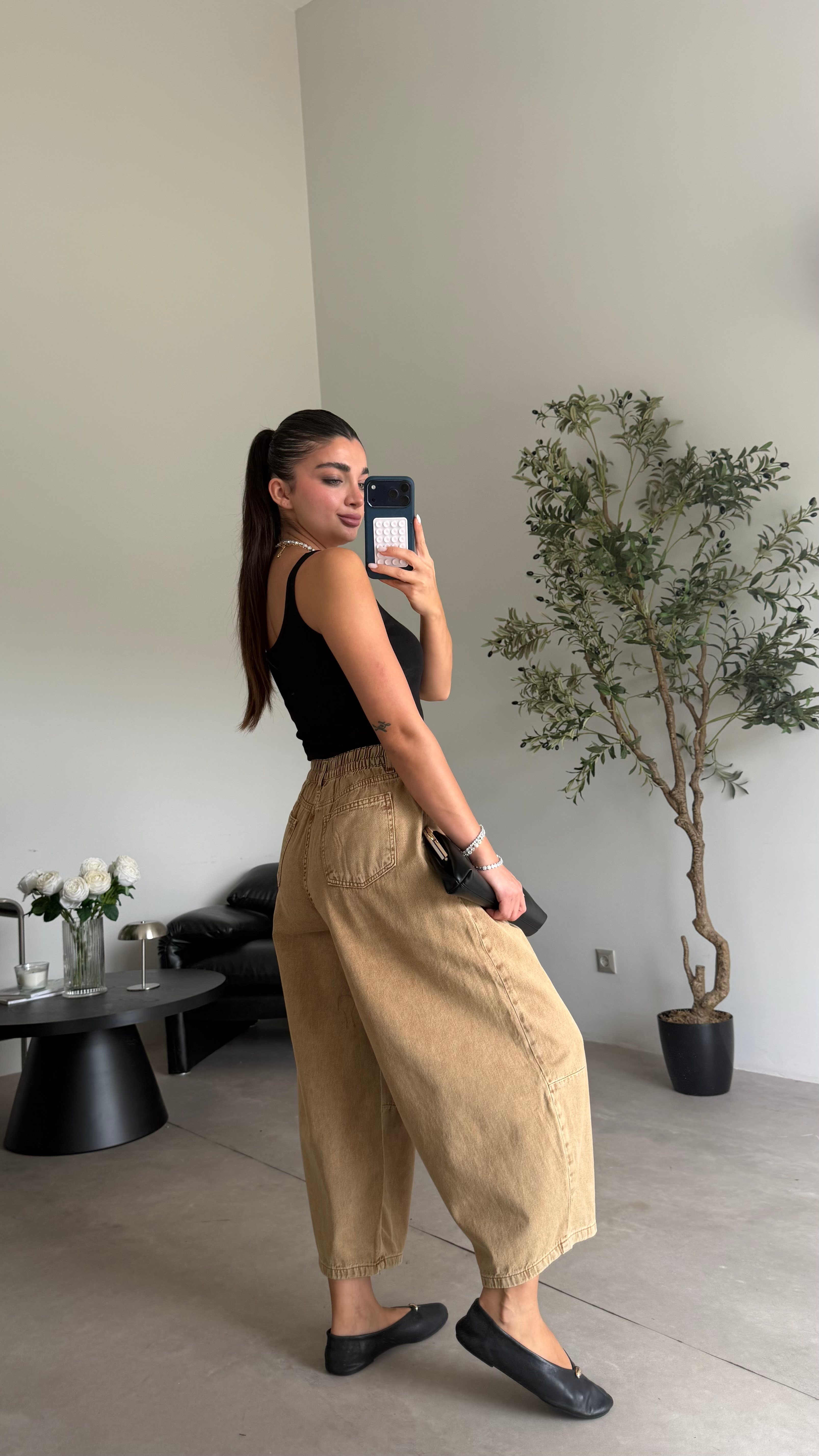 Karamel Vintage Denim Pantolon
