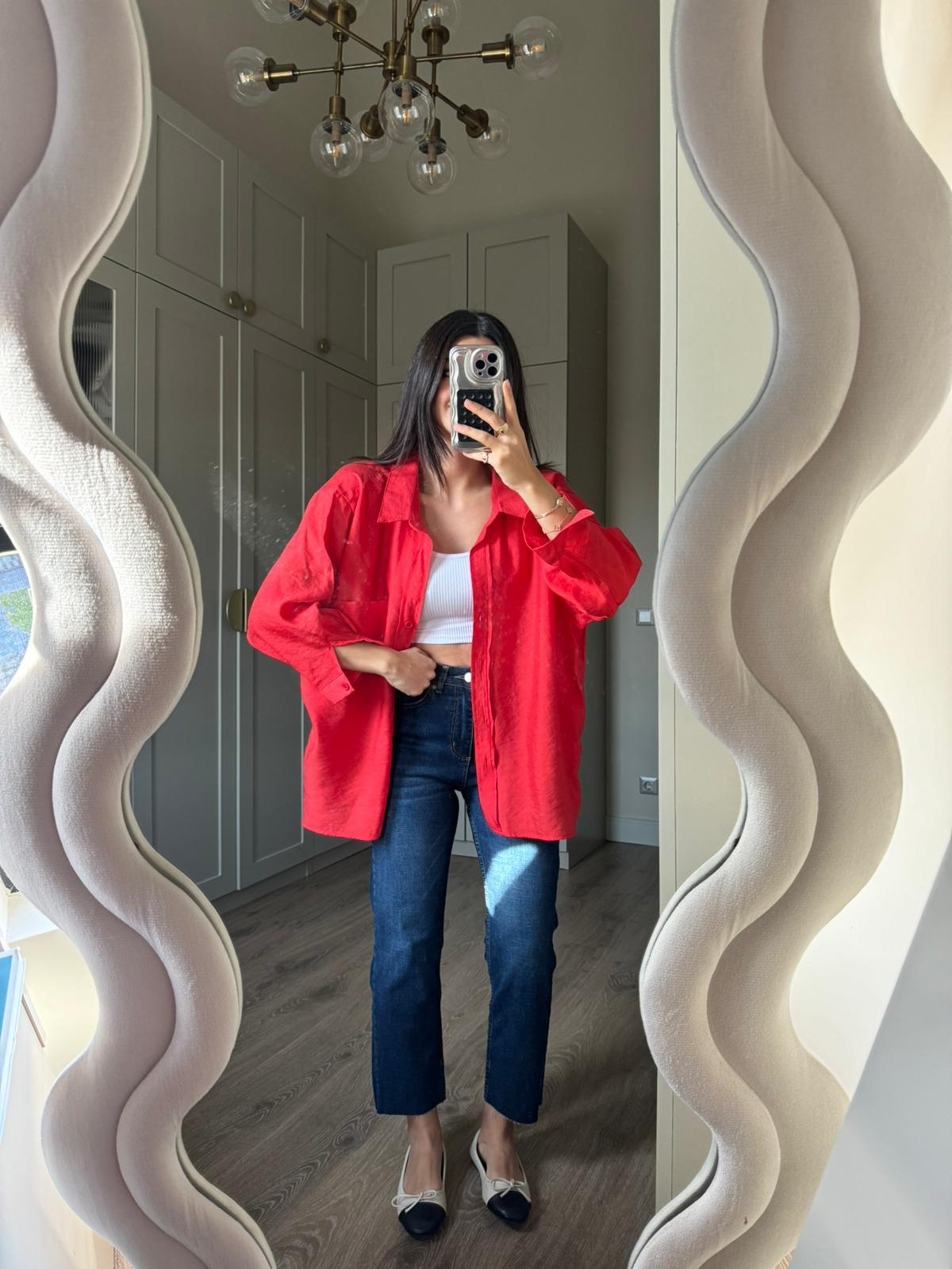 Kırmızı Alice Gömlek