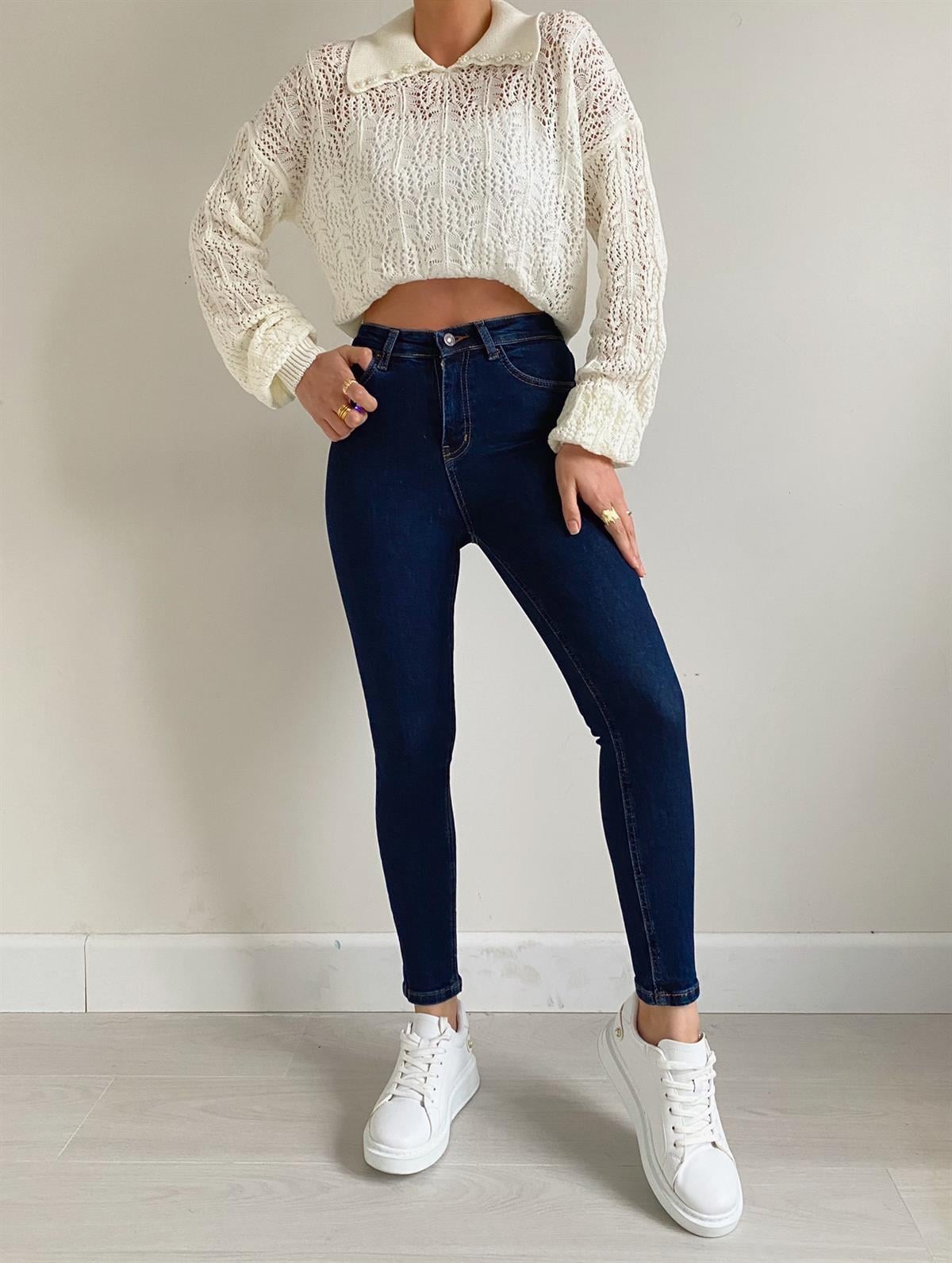 Koyu Mavi Penny Skinny Jean