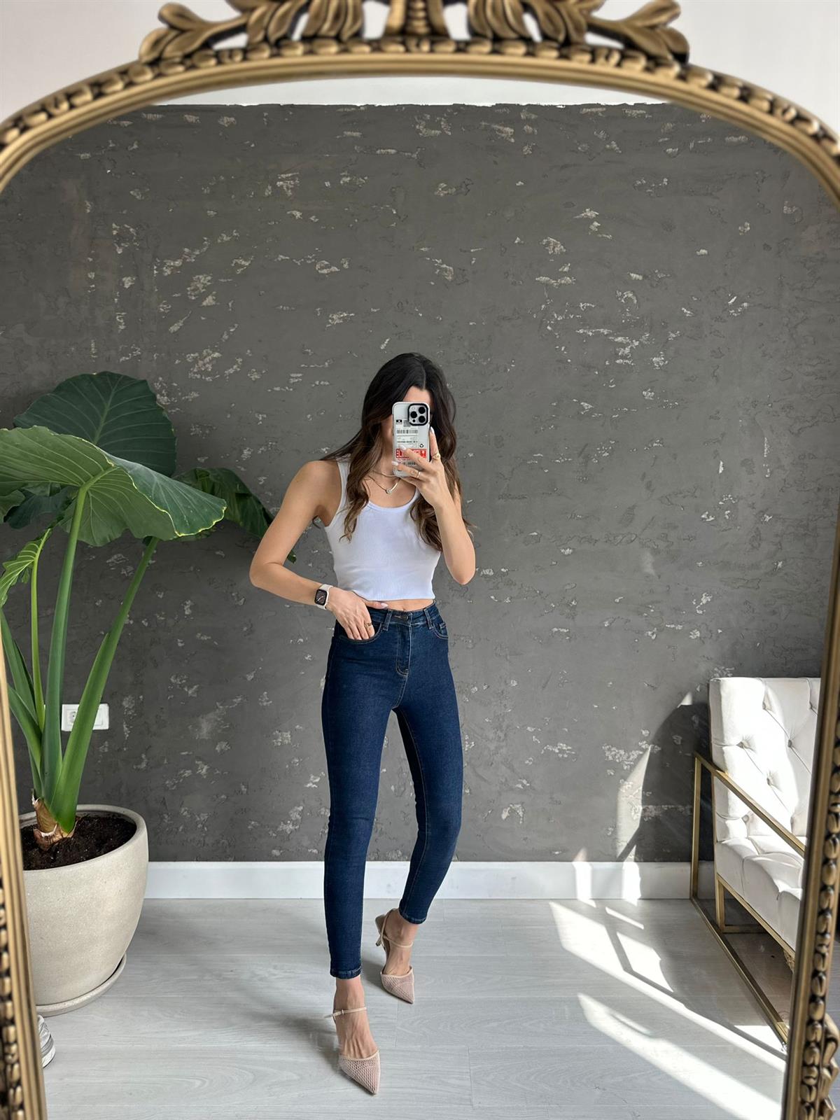 Koyu Mavi Penny Skinny Jean