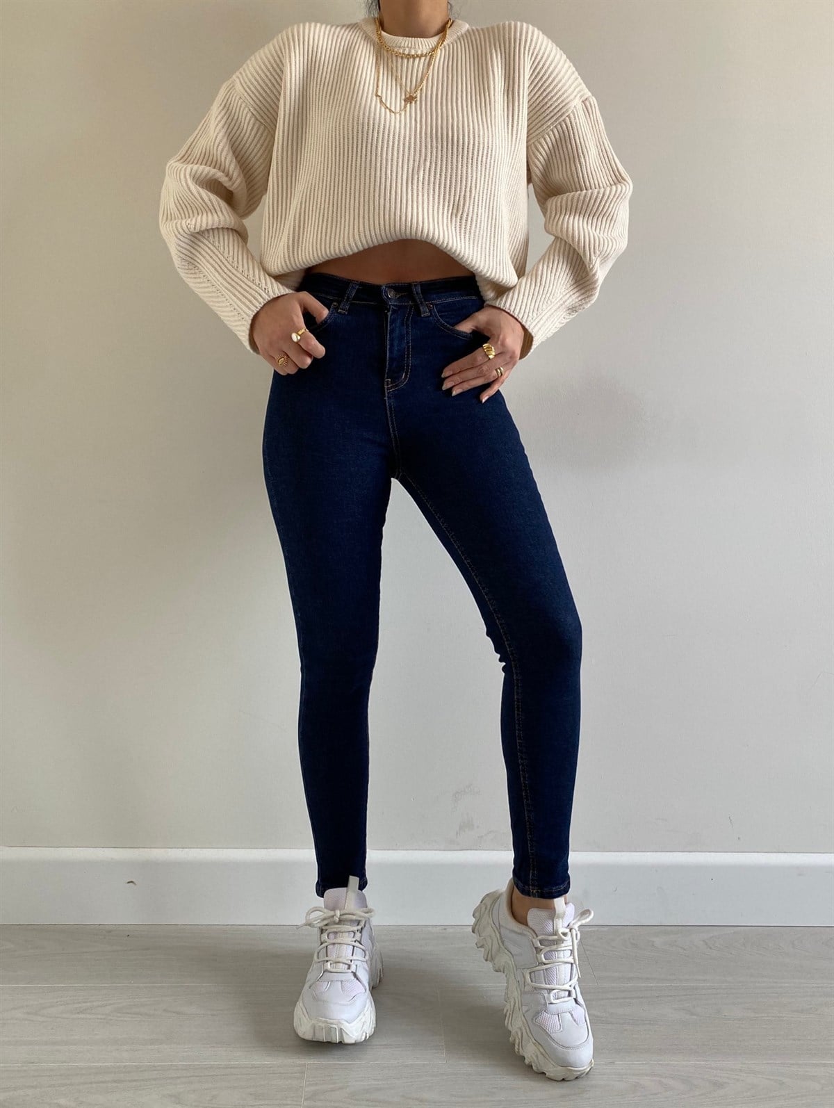Koyu Mavi Toparlayıcı Jolly Skinny Jean