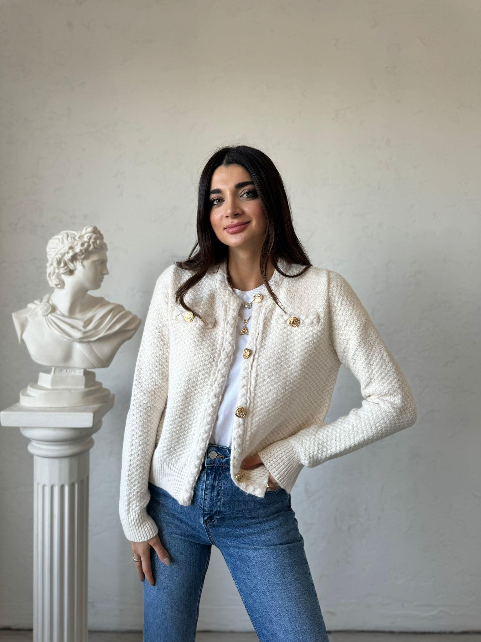 Krem Elsa Hırka