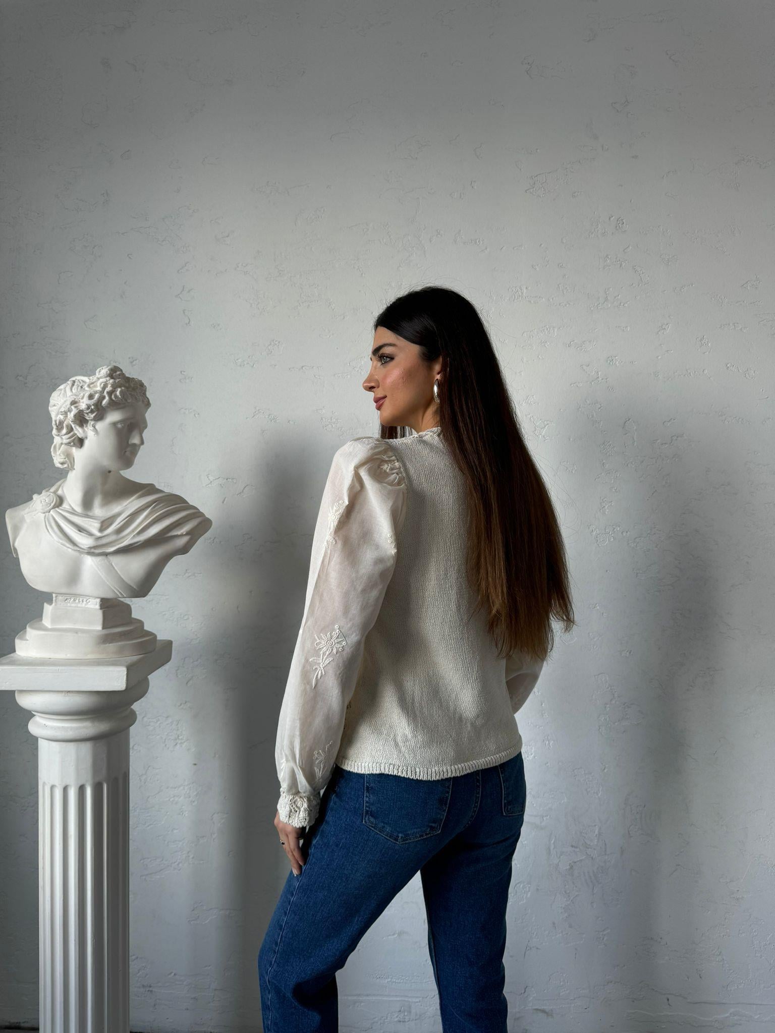 Krem Fistolu Vintage Bluz
