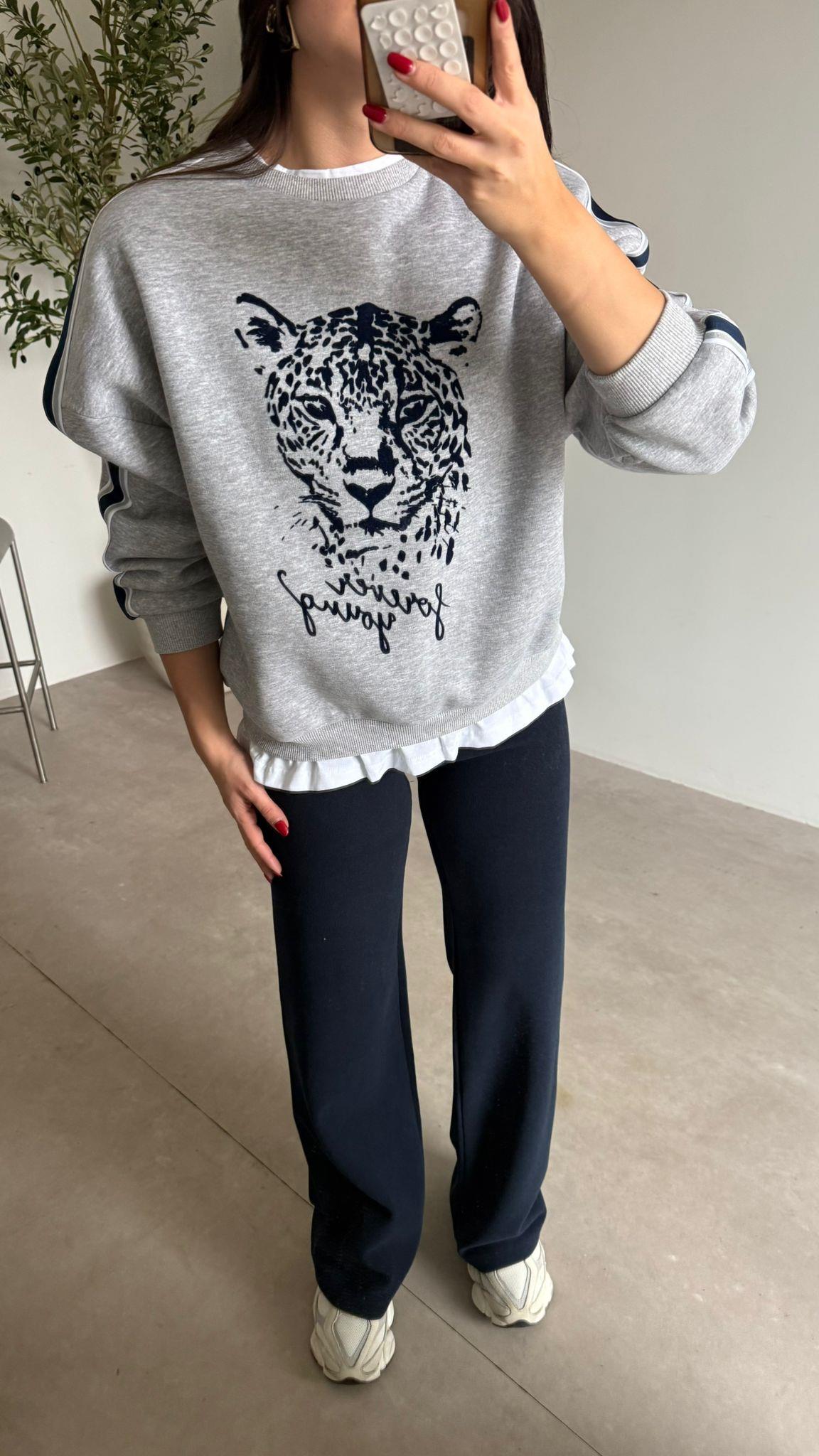 Lacivert Fitilli Yumuşacık Pantolon