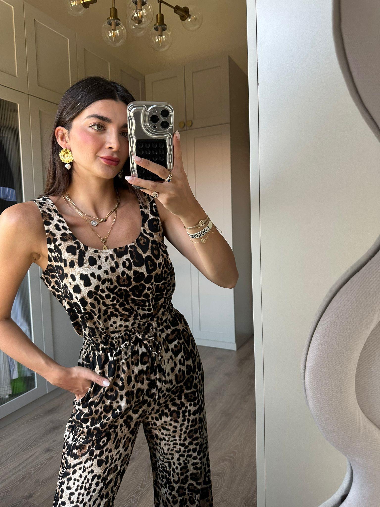 Leopar Desenli Sindy Bluz