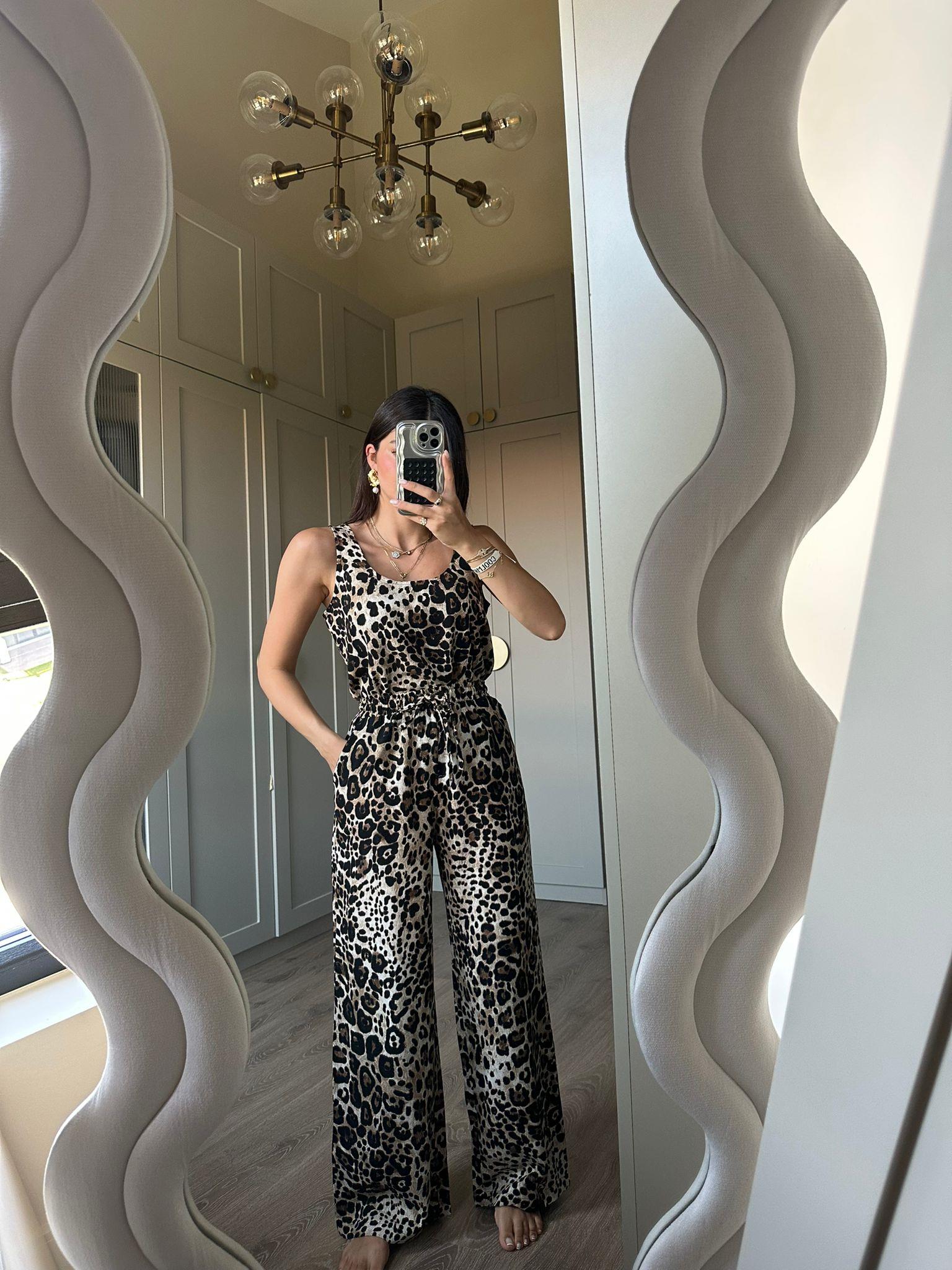 Leopar Desenli Sindy Bluz