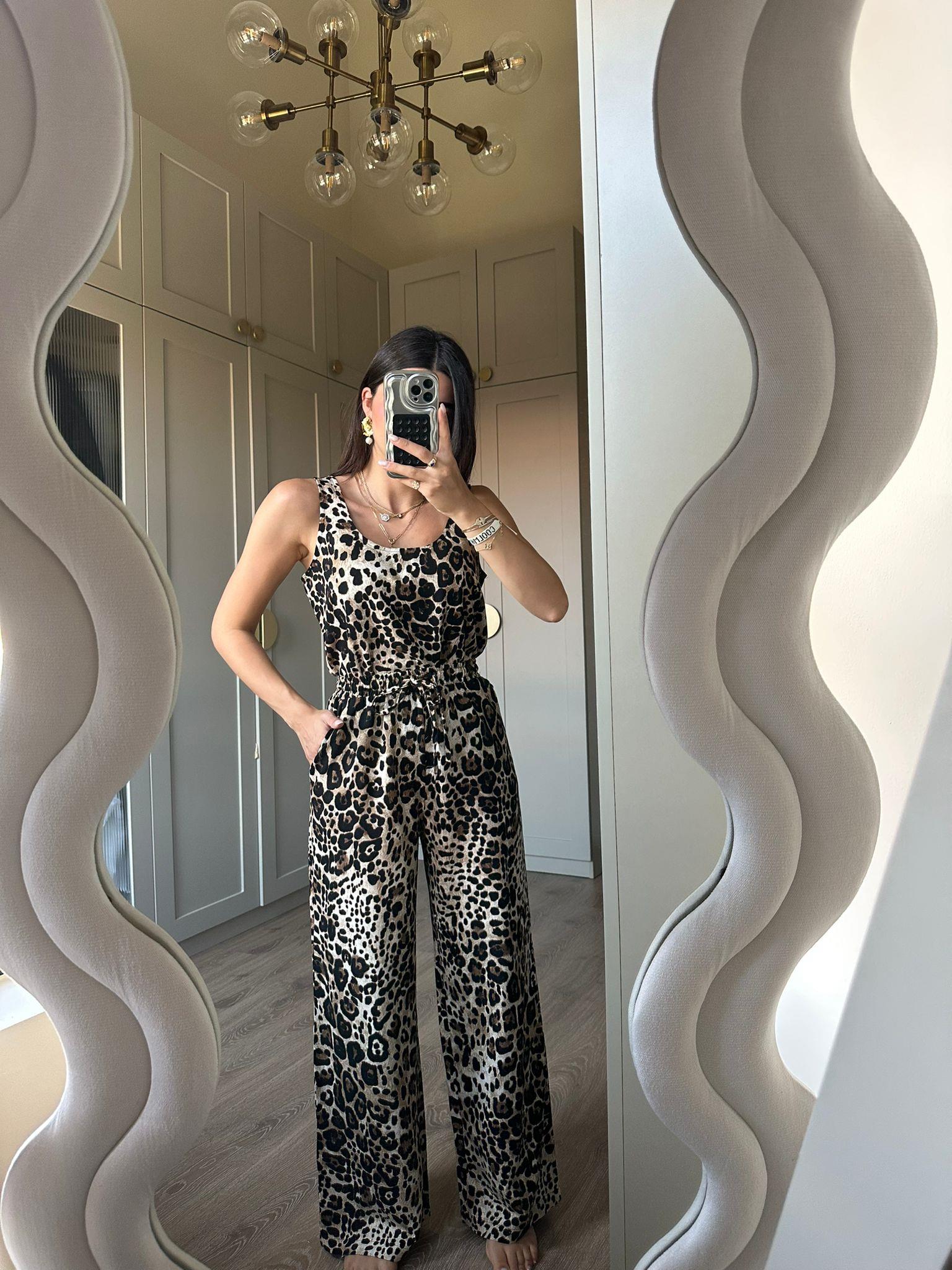 Leopar Desenli Sindy Bluz