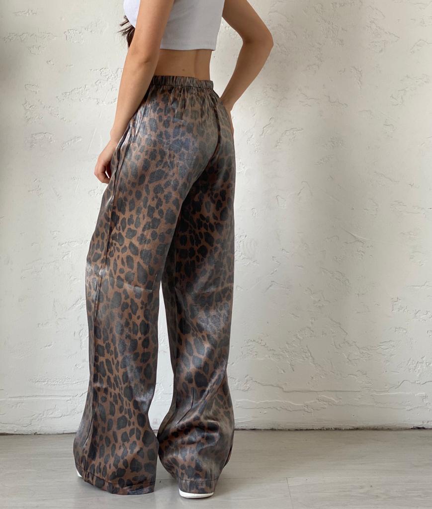 Leopar Shiny Pantolon