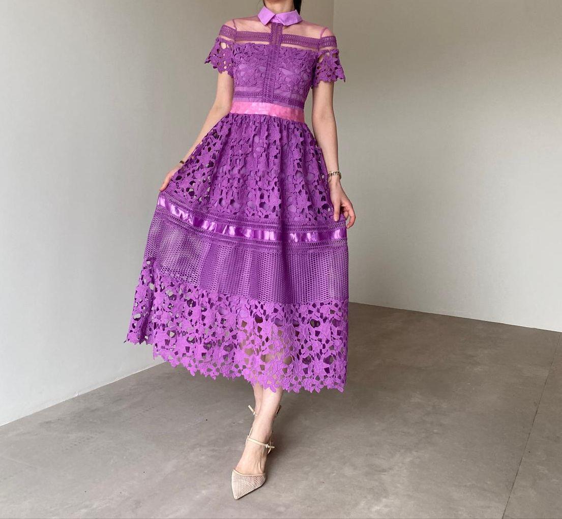 Mor İthal Yurt Dışı Tasarım Elbise