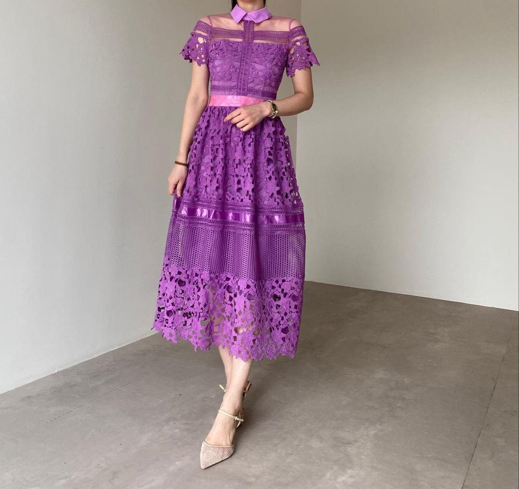 Mor İthal Yurt Dışı Tasarım Elbise