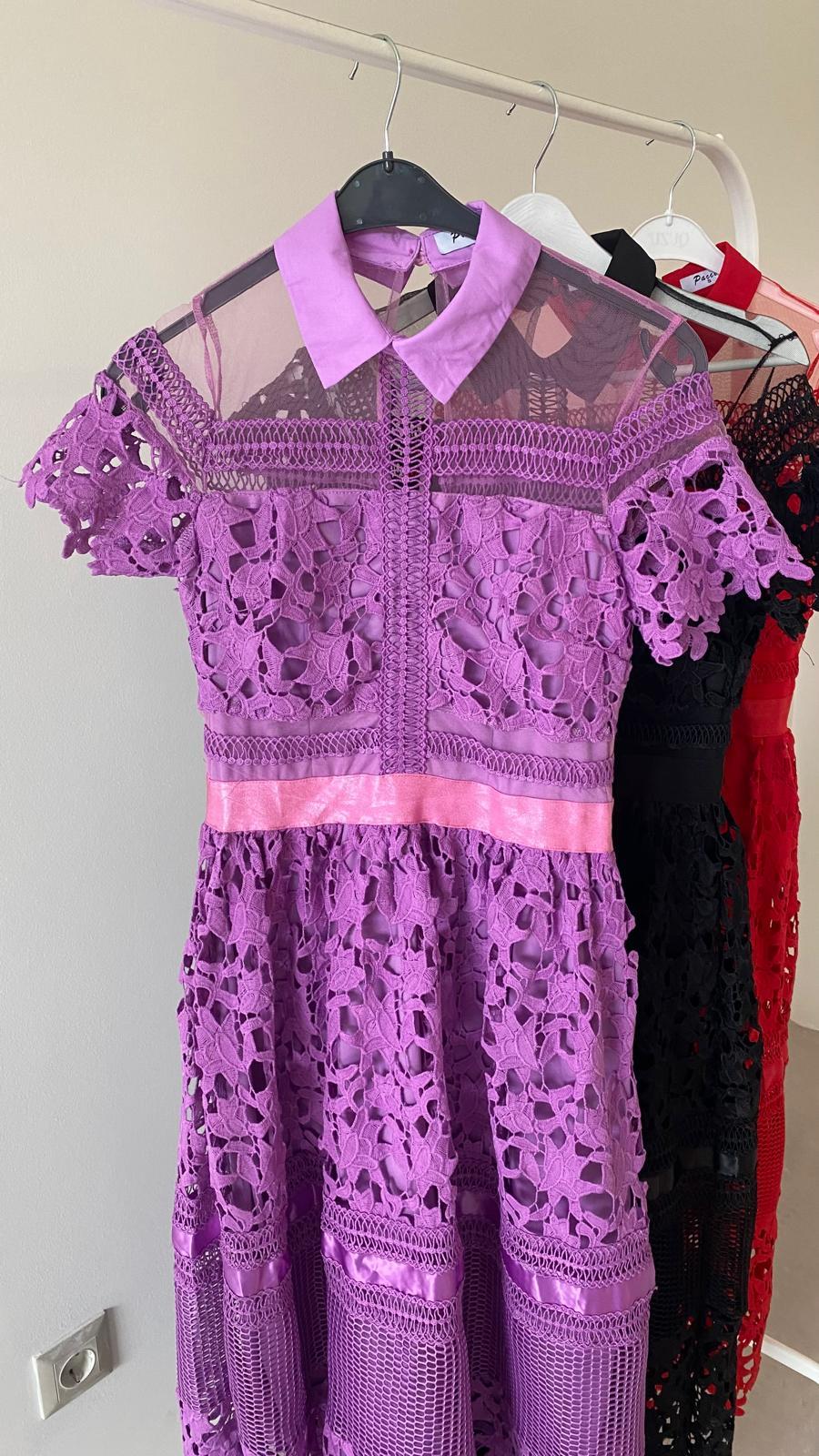 Mor İthal Yurt Dışı Tasarım Elbise