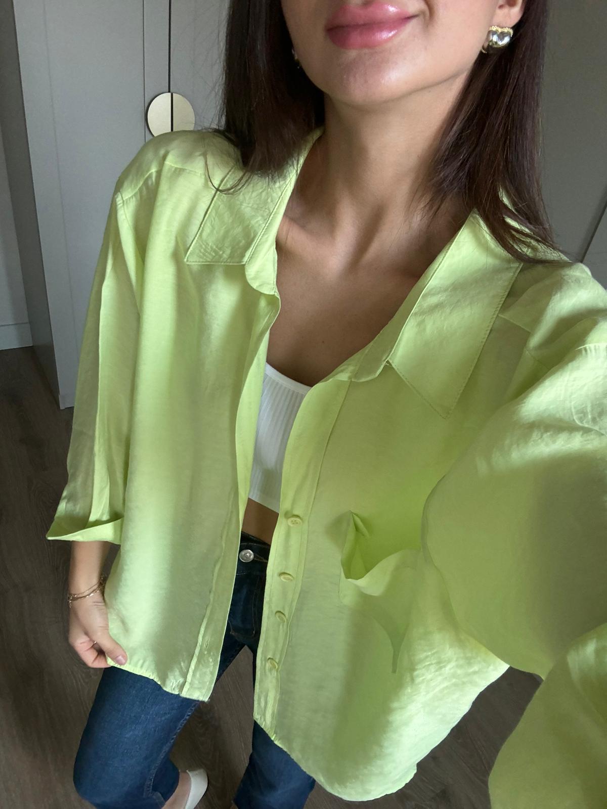 Neon Yeşili Alice Gömlek