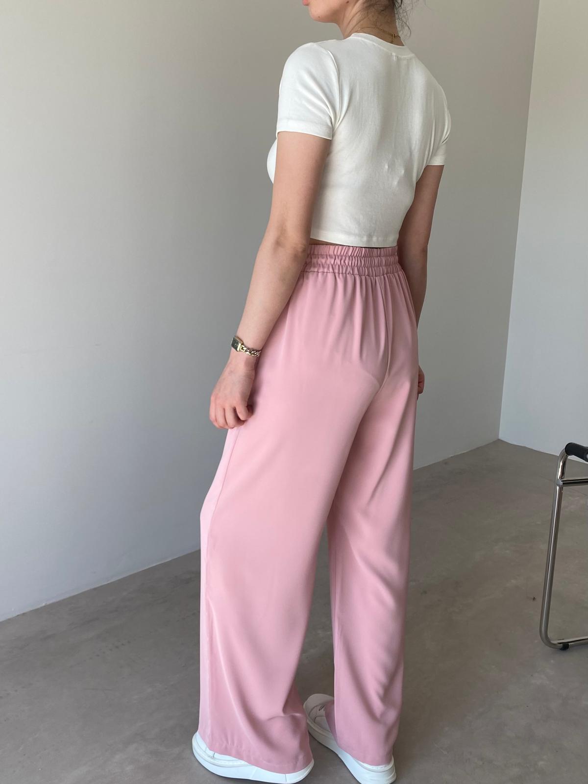 Pembe Cep Detaylı Aria Bol Paça Pantolon