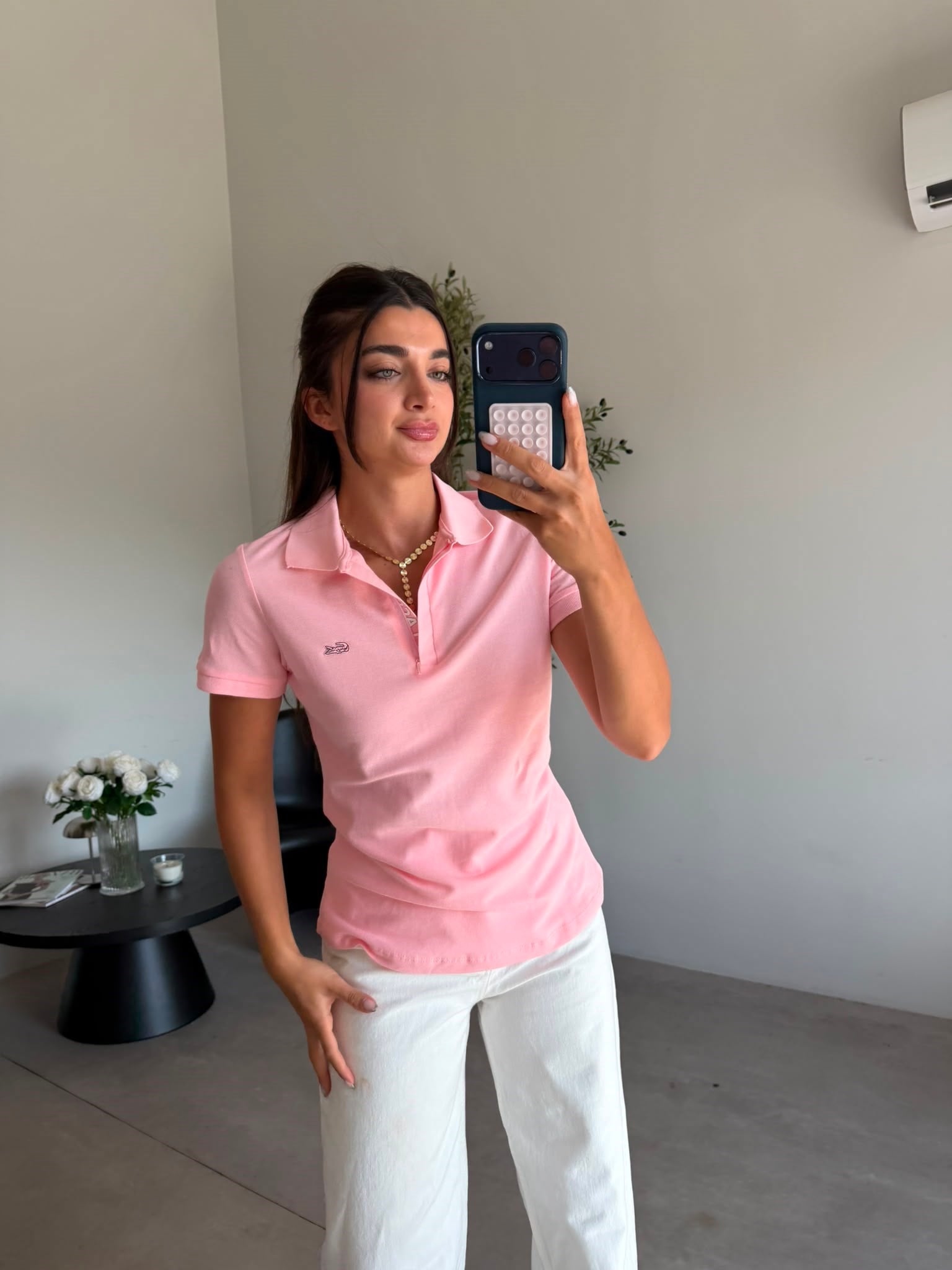 Pudra Polo Yaka Marka Model Tişört