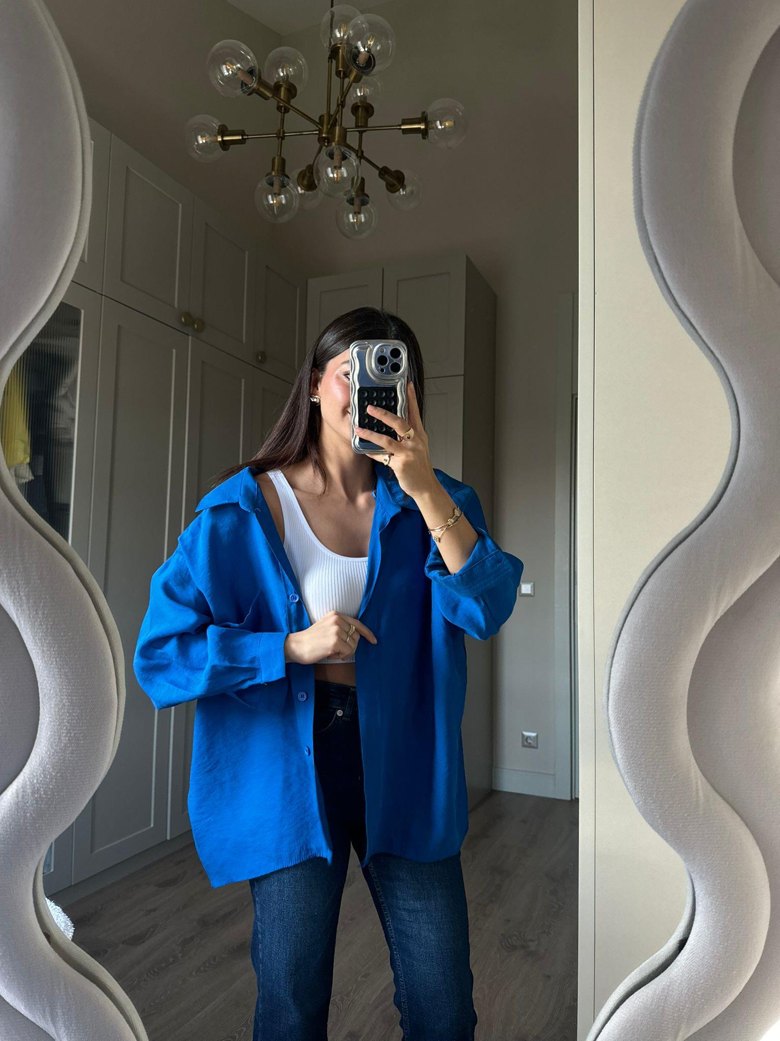 Saks Mavisi Alice Gömlek
