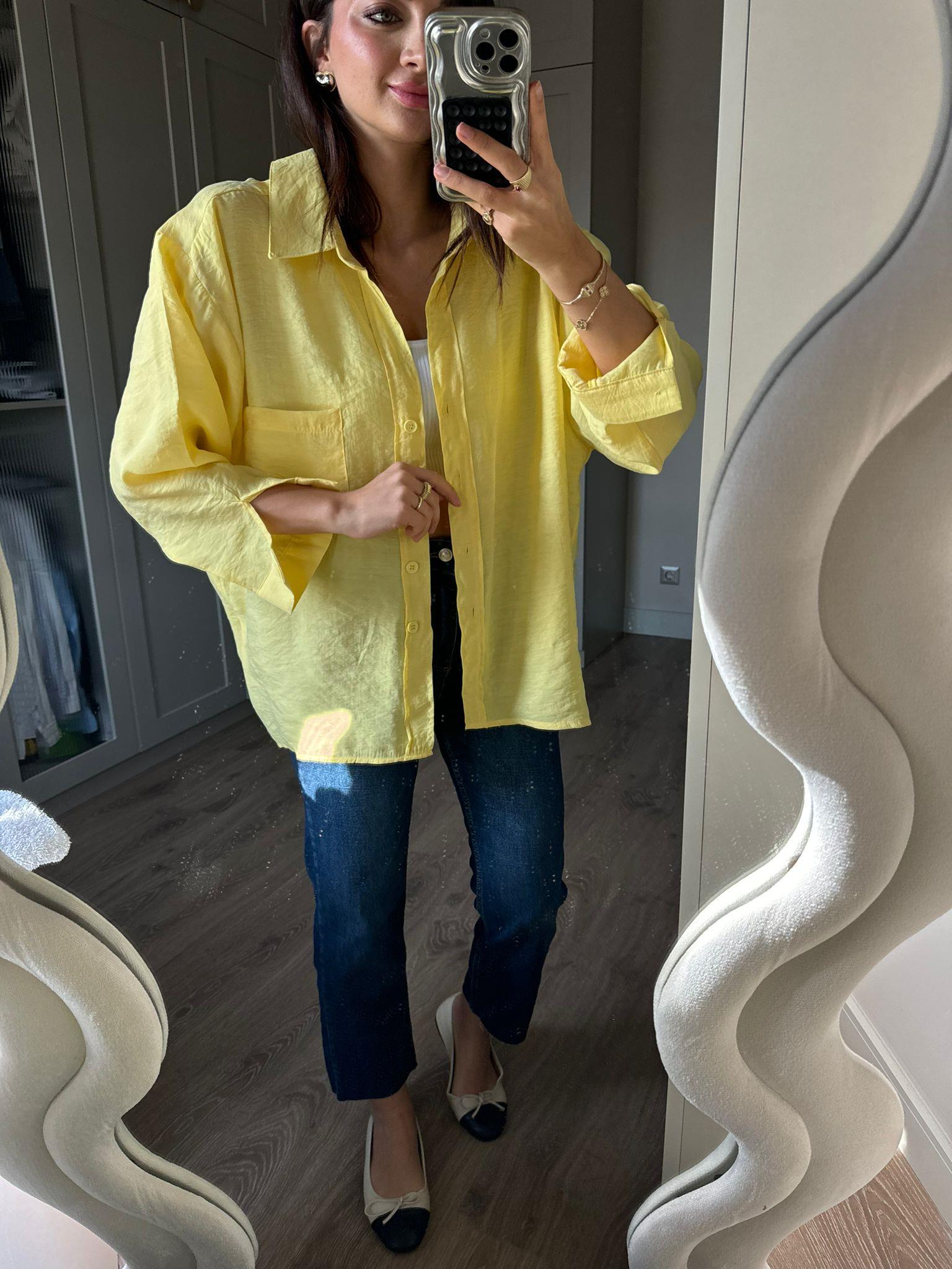 Sarı Alice Gömlek