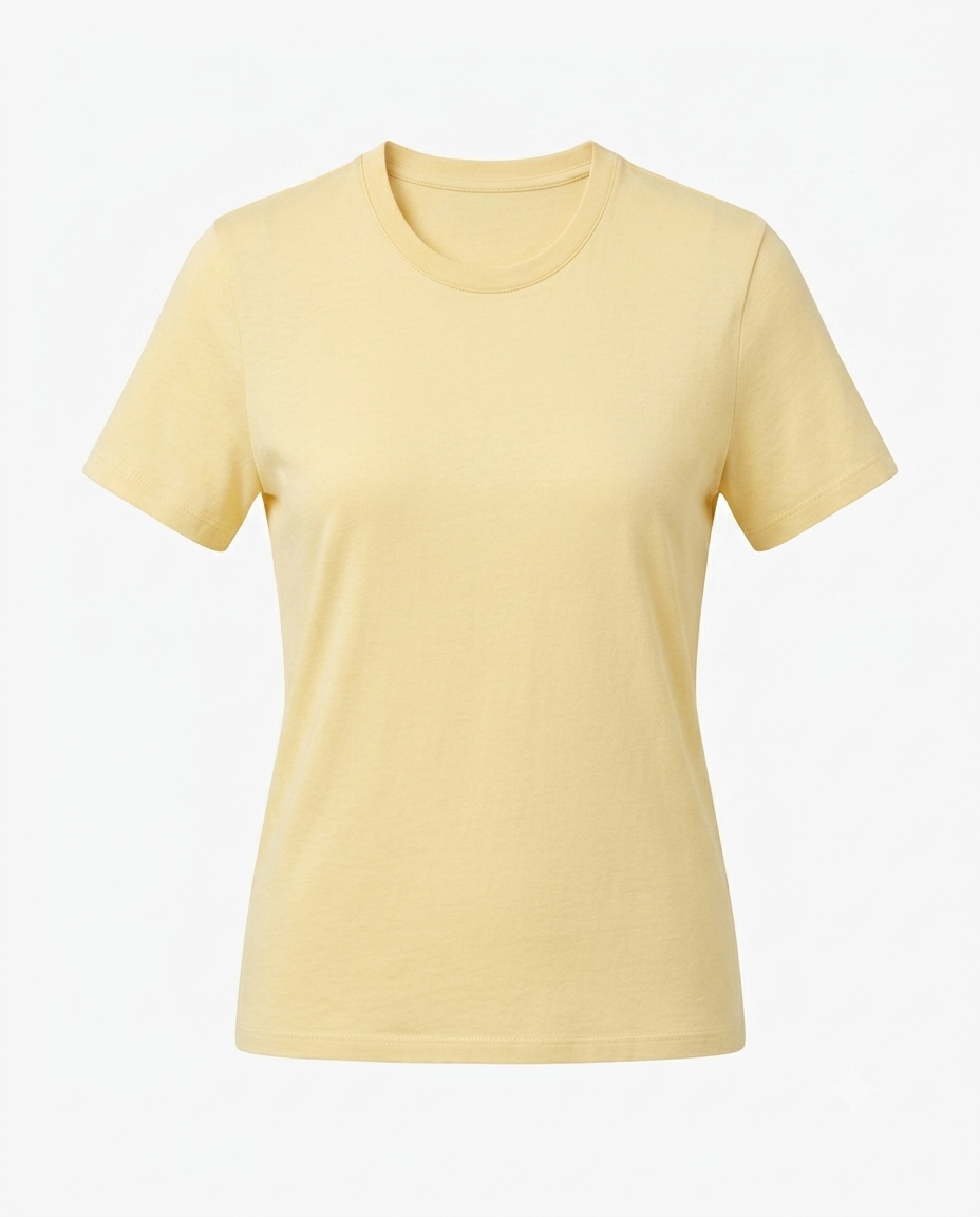 Sarı Basic Nora Tişört