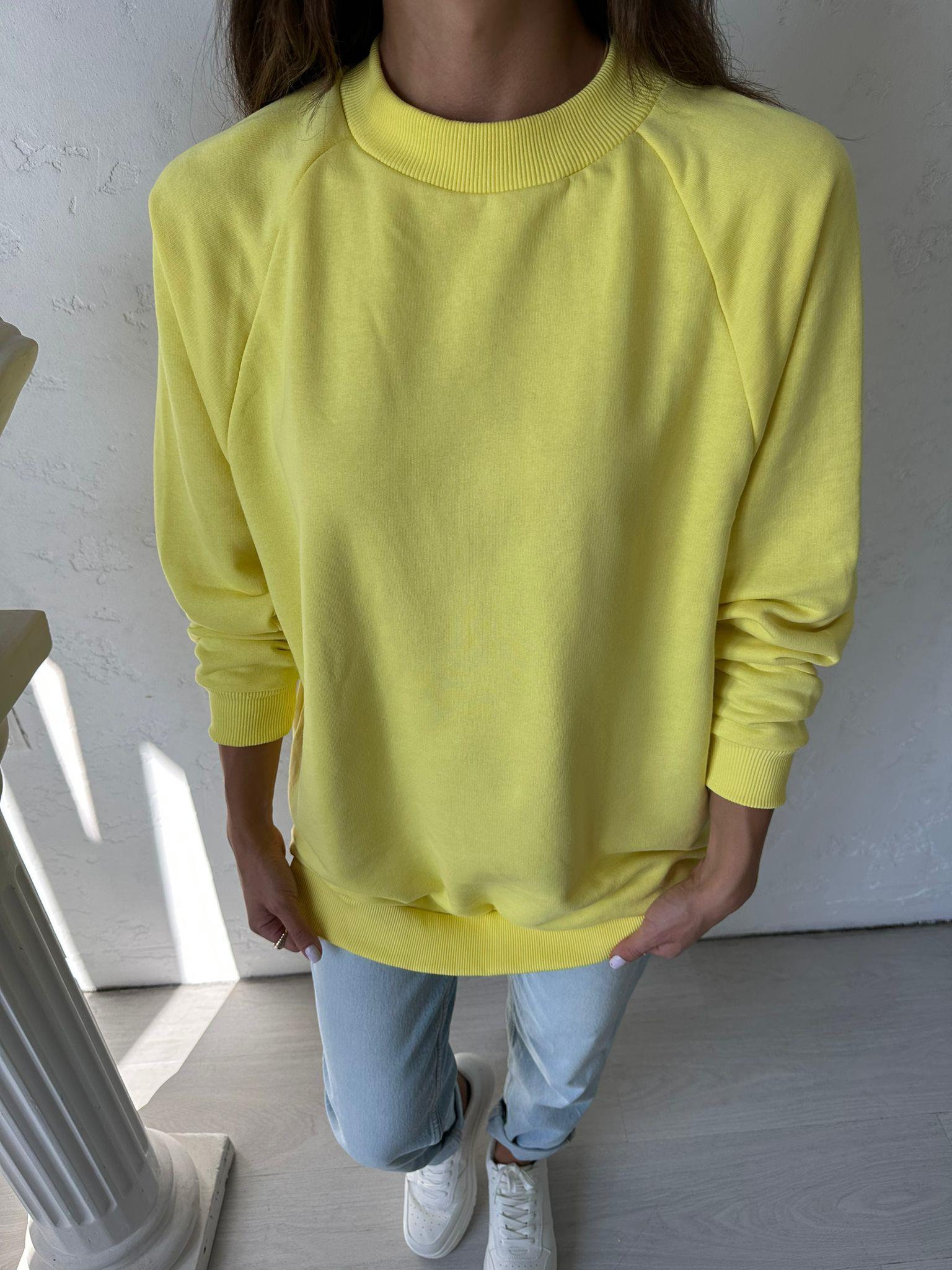 Sarı Basic Sweat