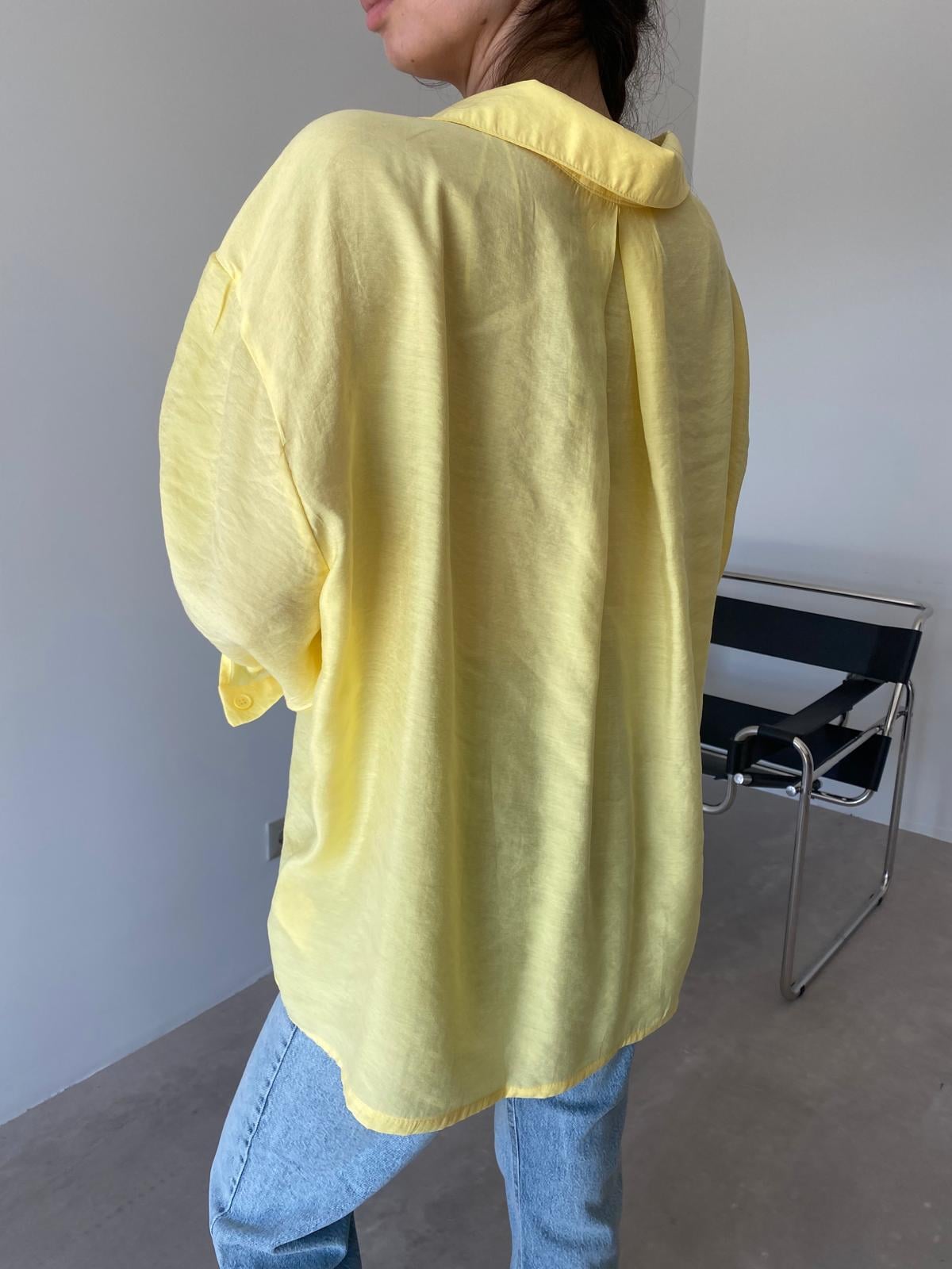Sarı Oversize Alice Gömlek