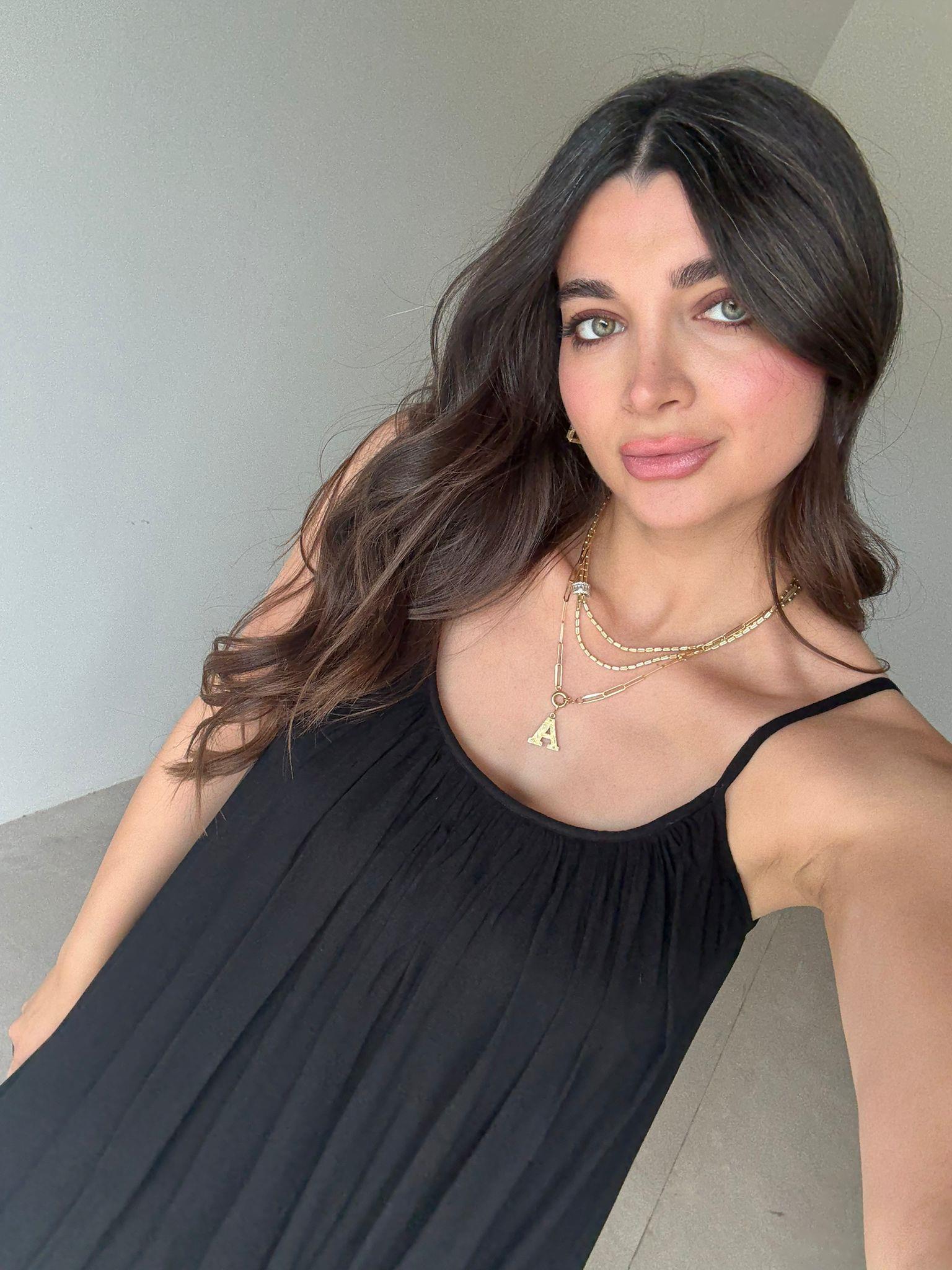 Siyah Askılı Shay Elbise