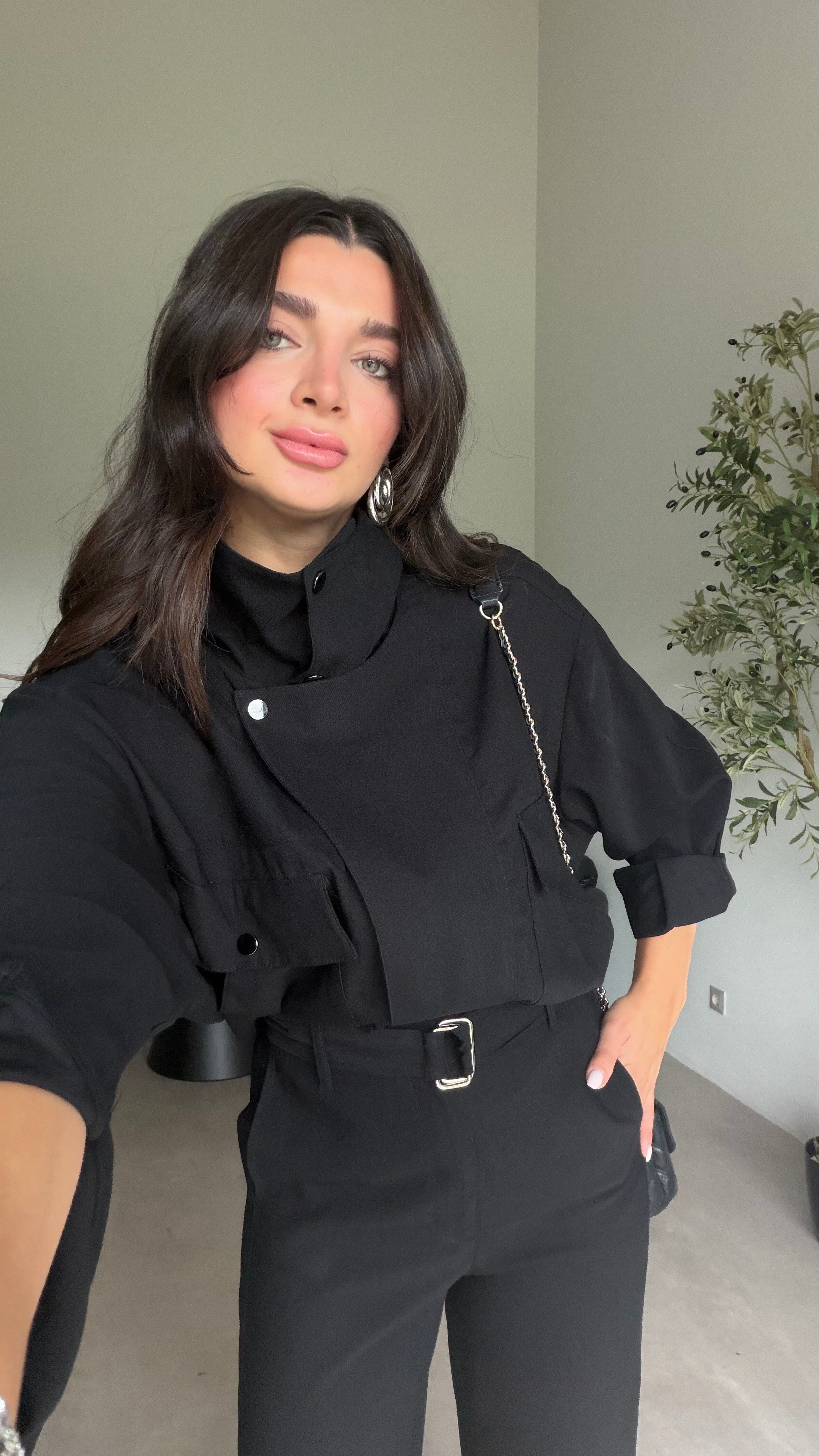Siyah Bomber Ceketli Takım