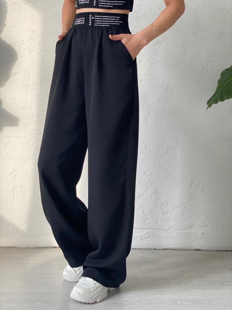 Siyah Javed Crop Takım