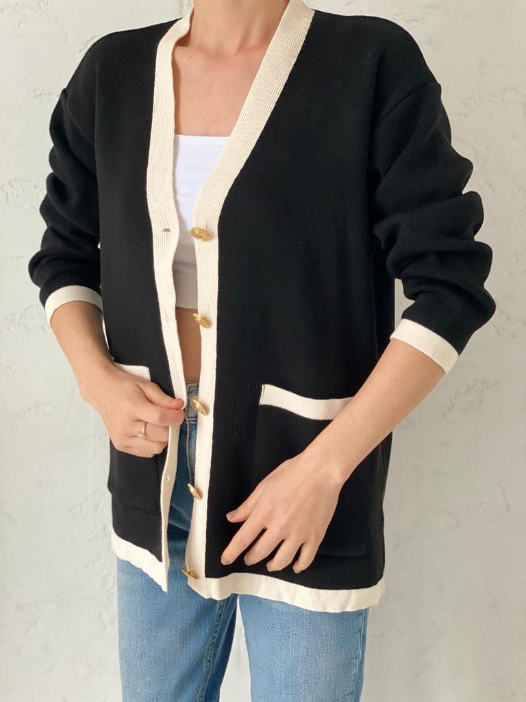 Siyah Lois Hırka