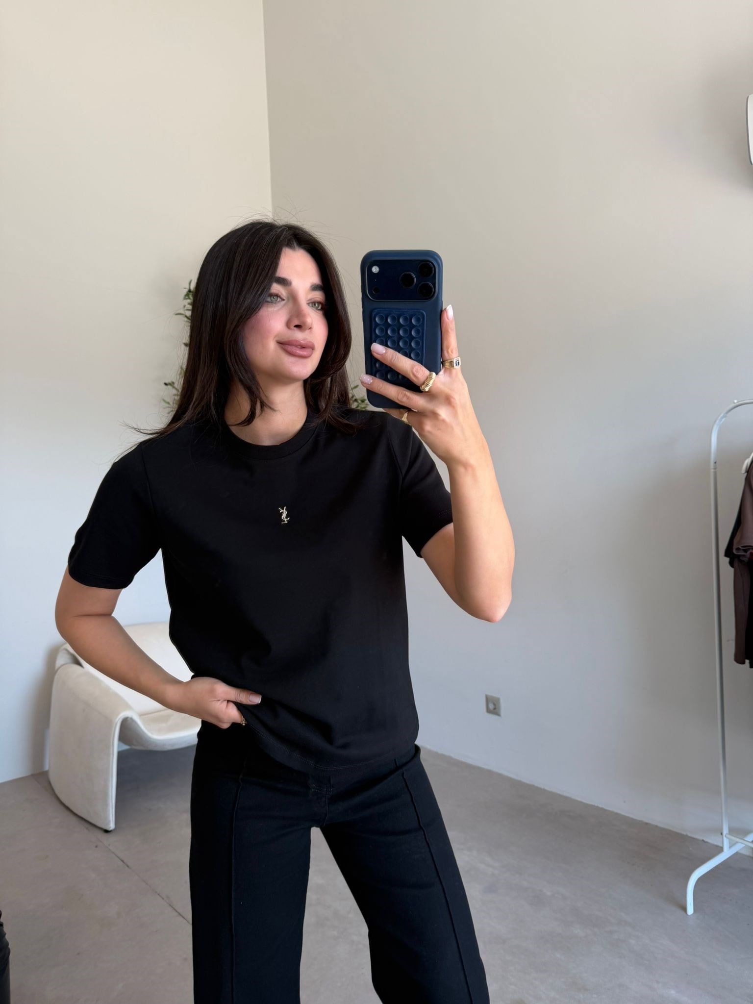 Siyah Marka Model Alice Tişört