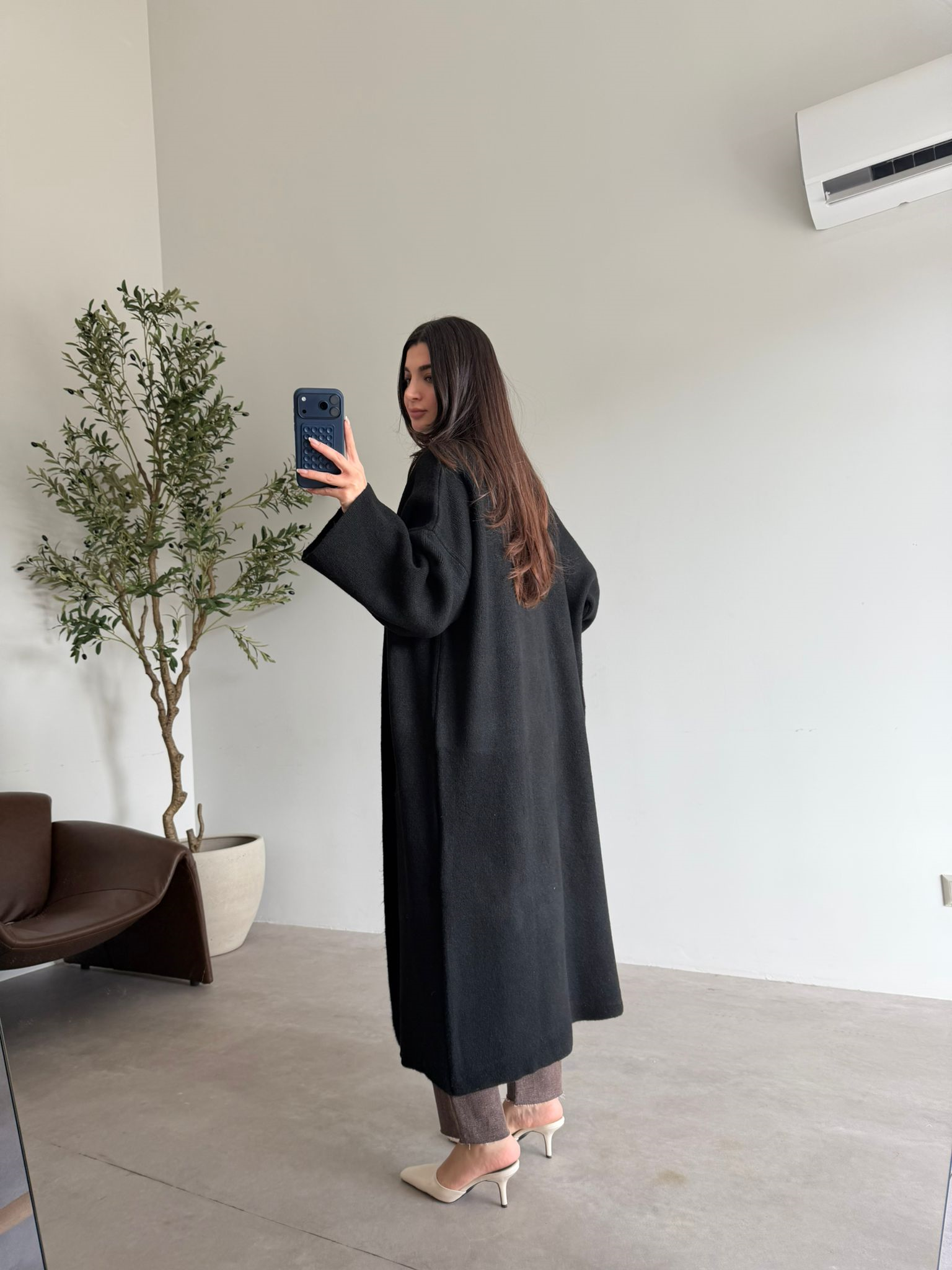 Siyah Oversize Salaş Hırka