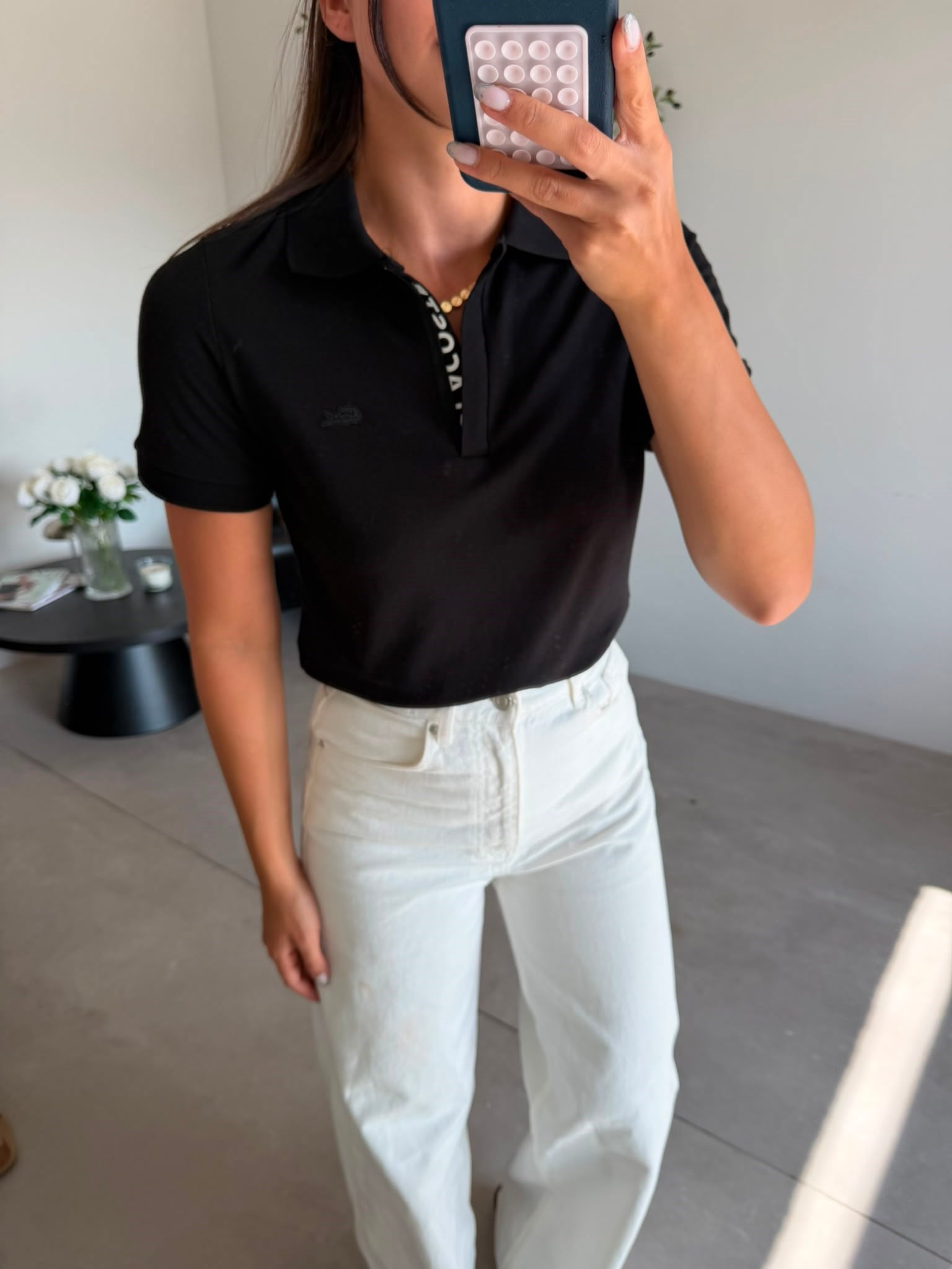 Siyah Polo Yaka Marka Model Tişört