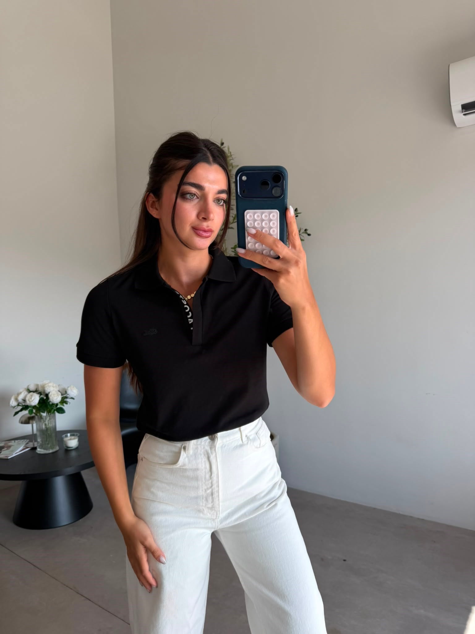 Siyah Polo Yaka Marka Model Tişört