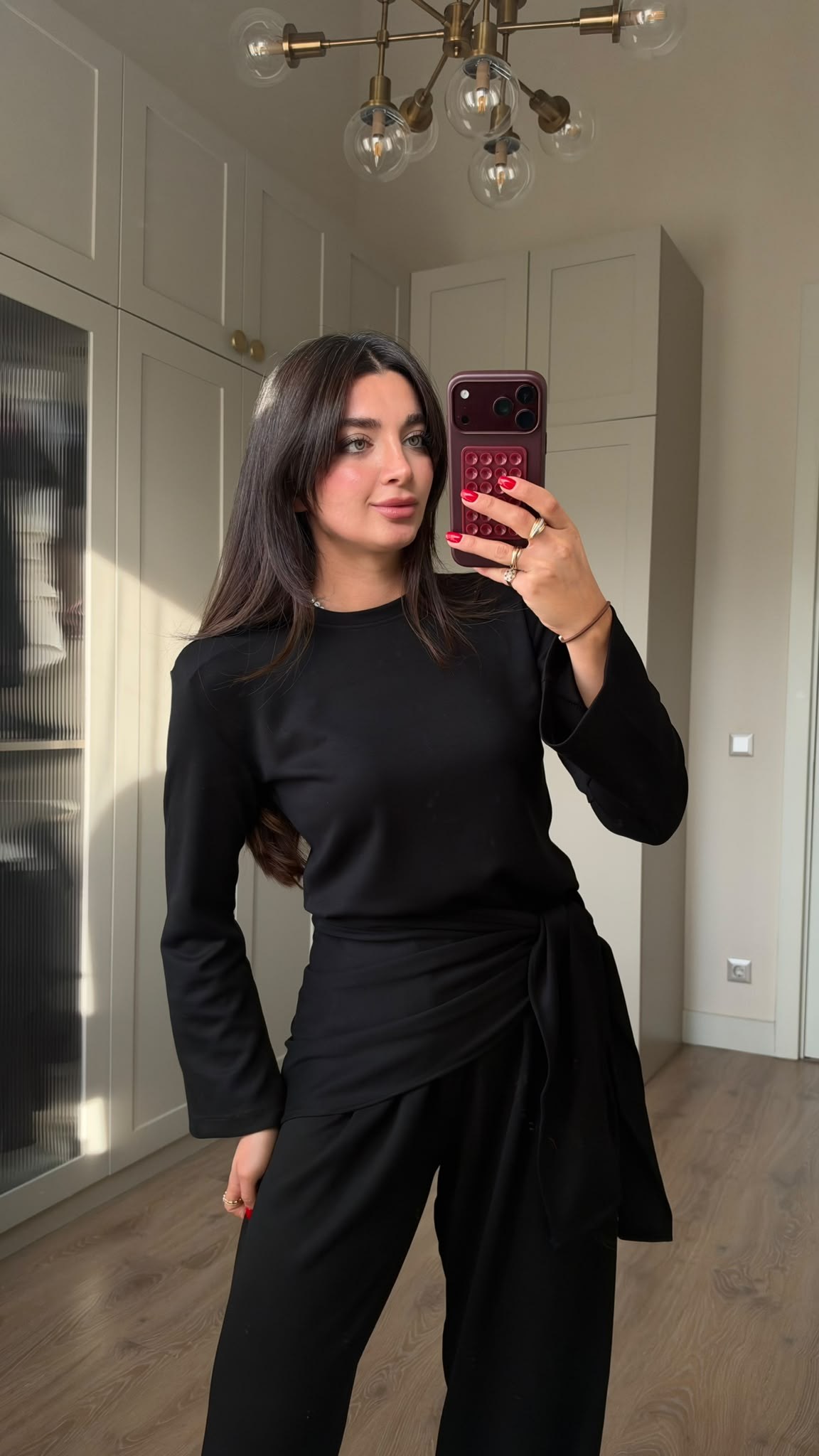 Siyah Vatkalı Üçlü Modal Takım