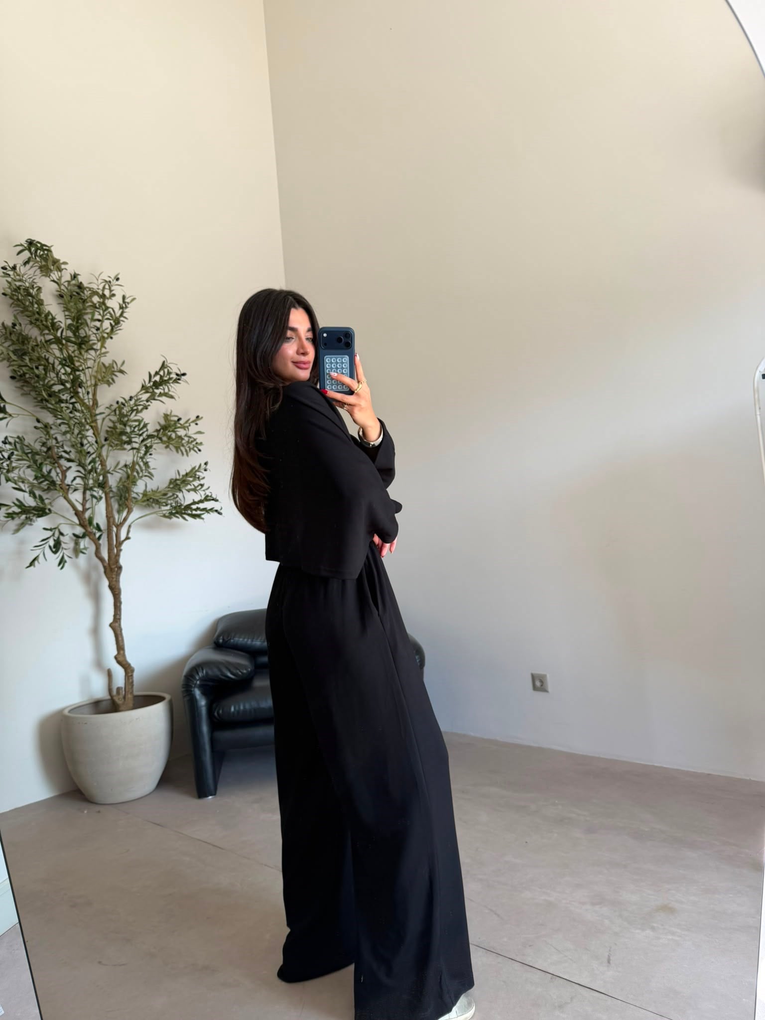 Siyah Yarasa Kol Palazzo Takım