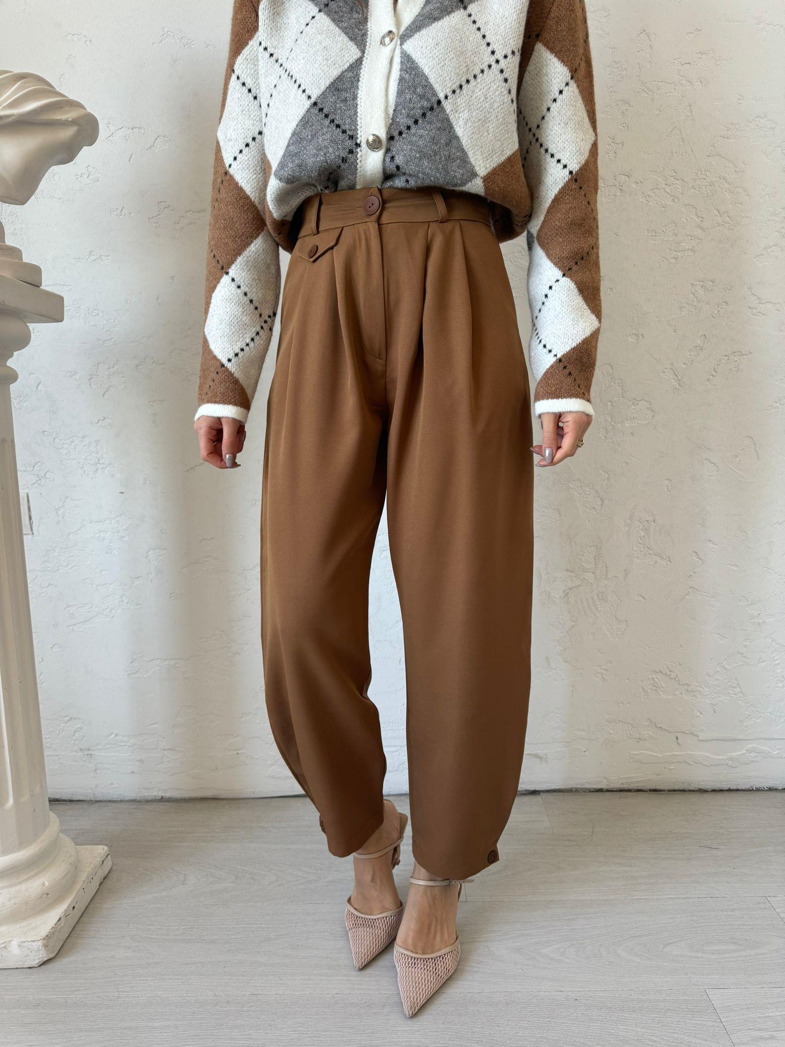 Taba Cep Detaylı Pantolon