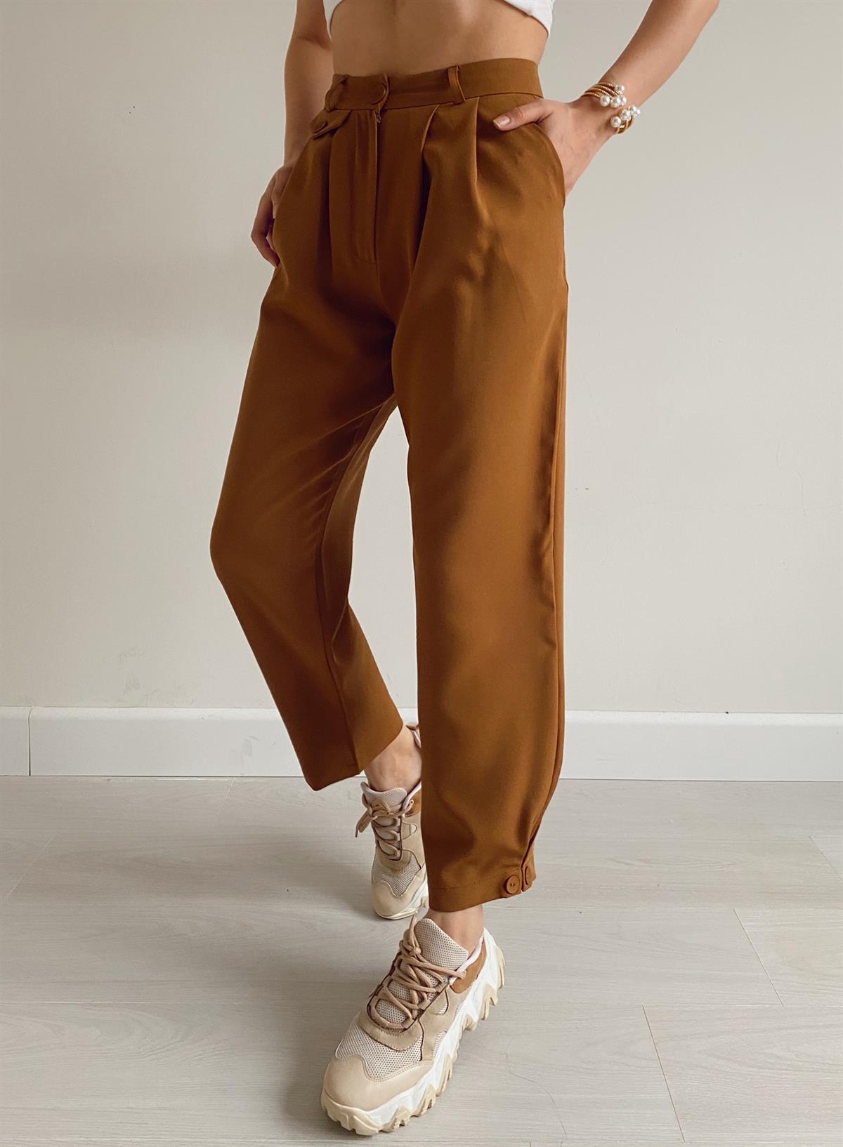 Taba Cep Detaylı Pantolon