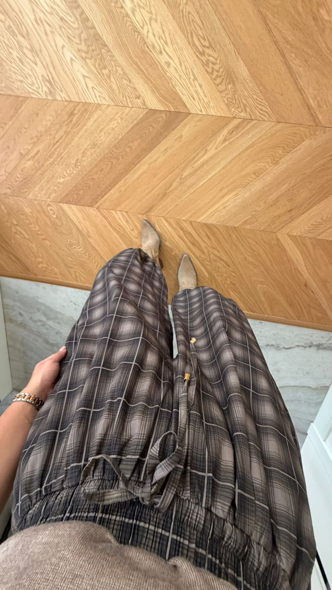 Vizon Ekose Baggy Pantolon