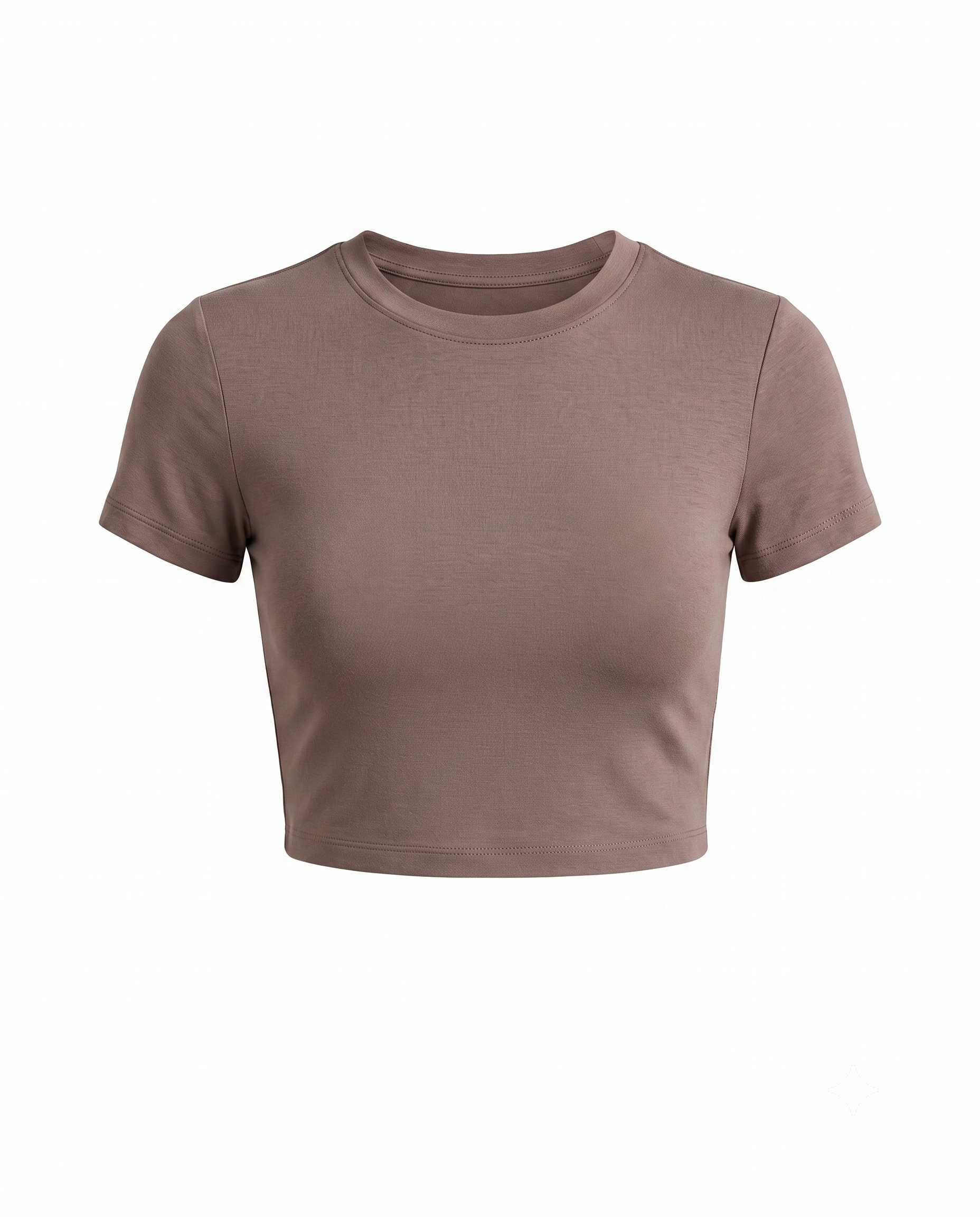 Vizon Likralı Esnek Leo Crop Tişört