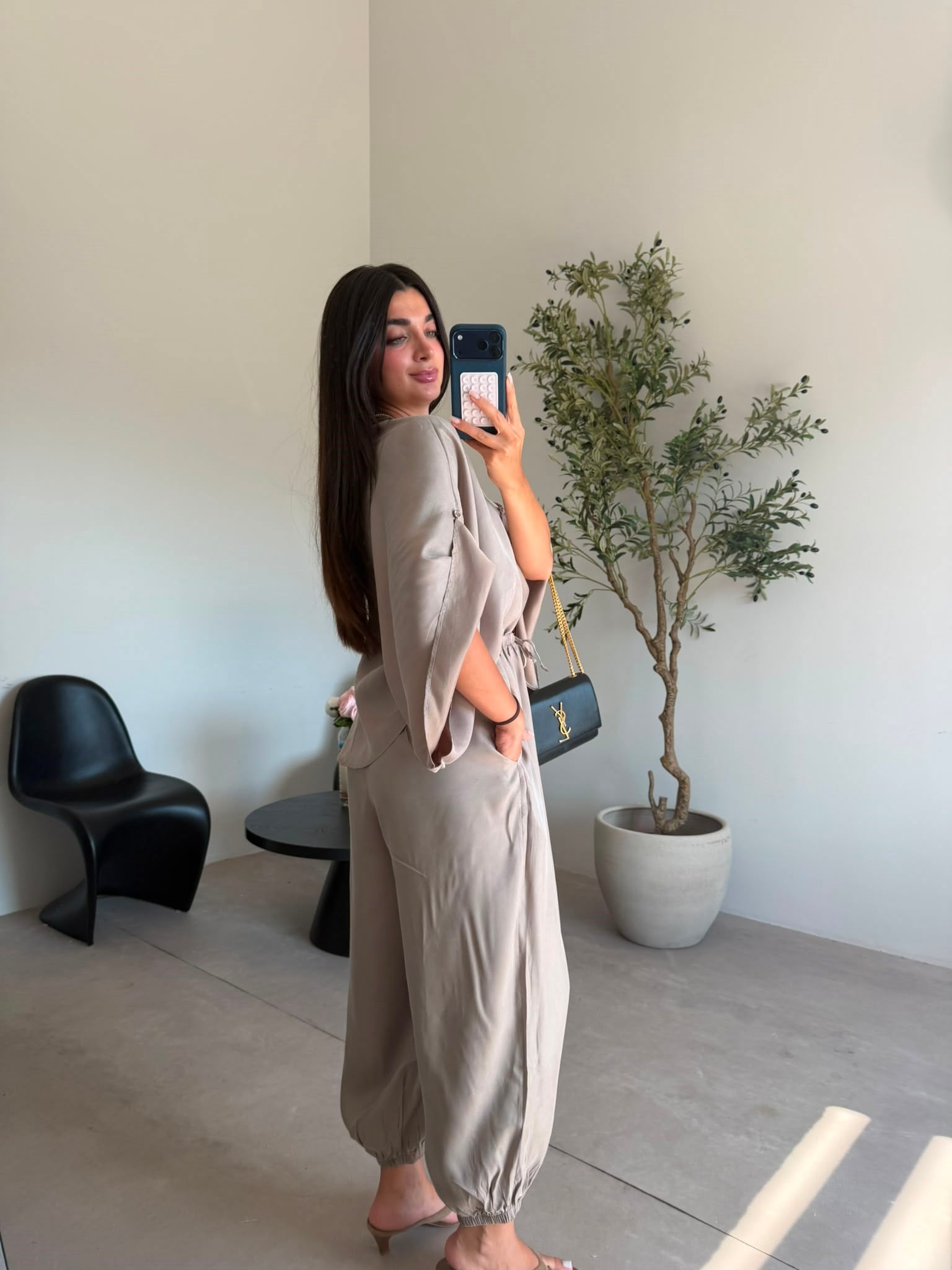 Vizon Oversize Şalvar Takım
