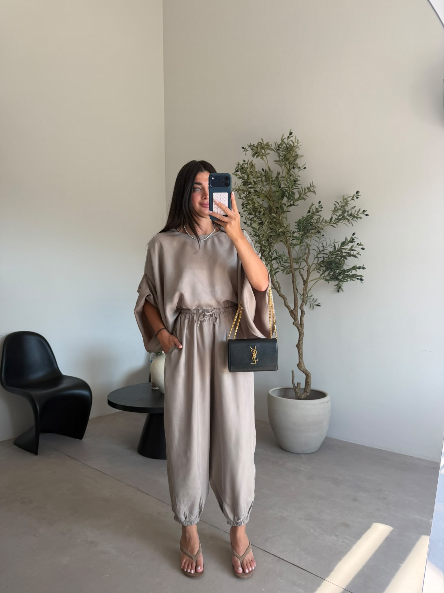 Vizon Oversize Şalvar Takım