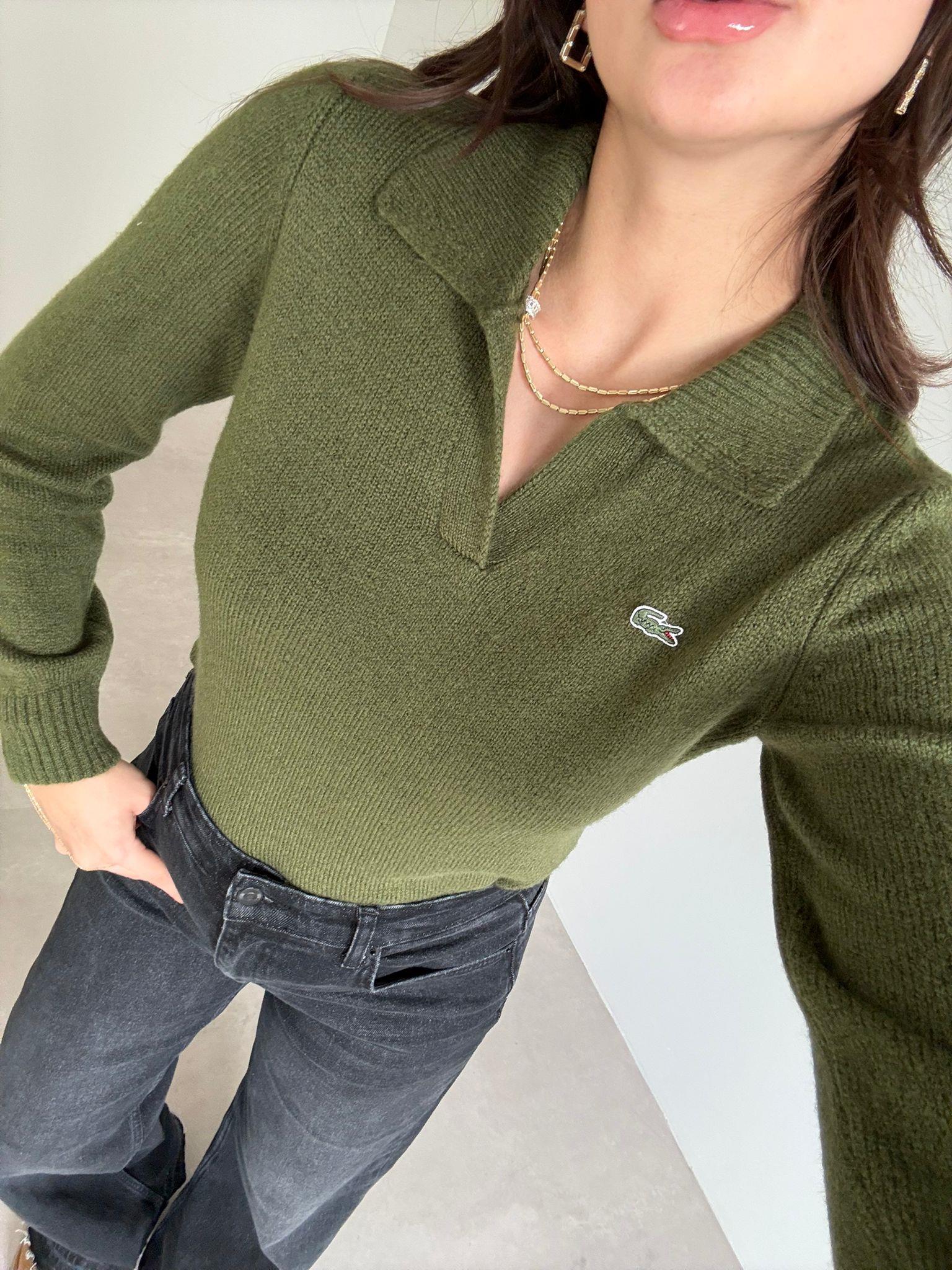 Yeşil Marka Model Polo Yaka Kazak
