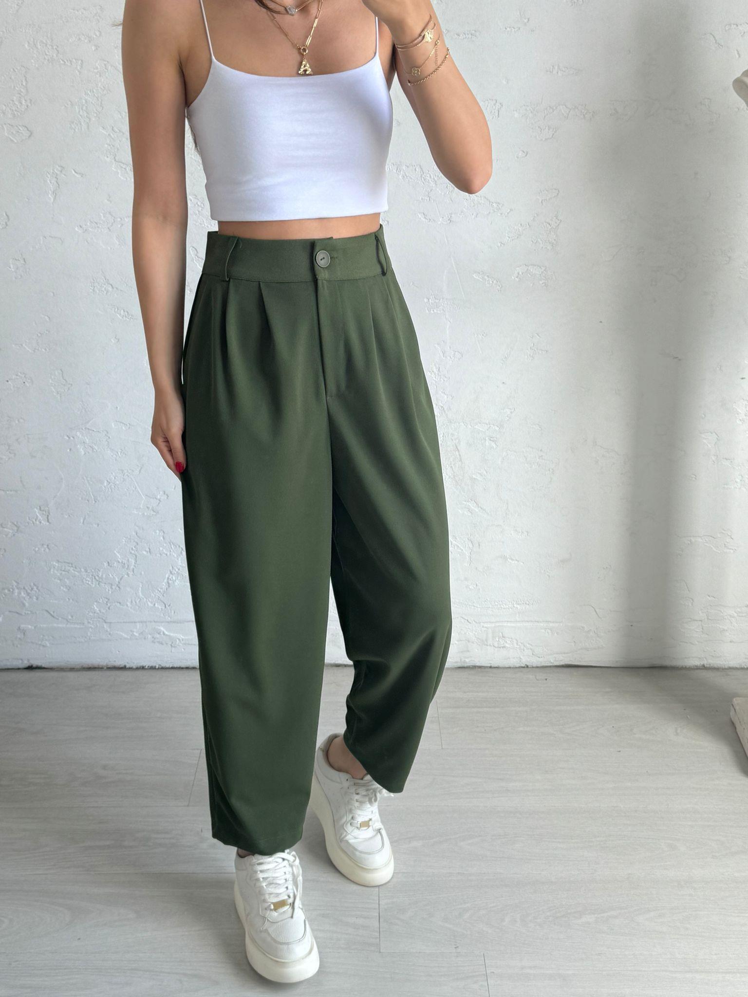 Yeşil Scuba Şalvar Pantolon