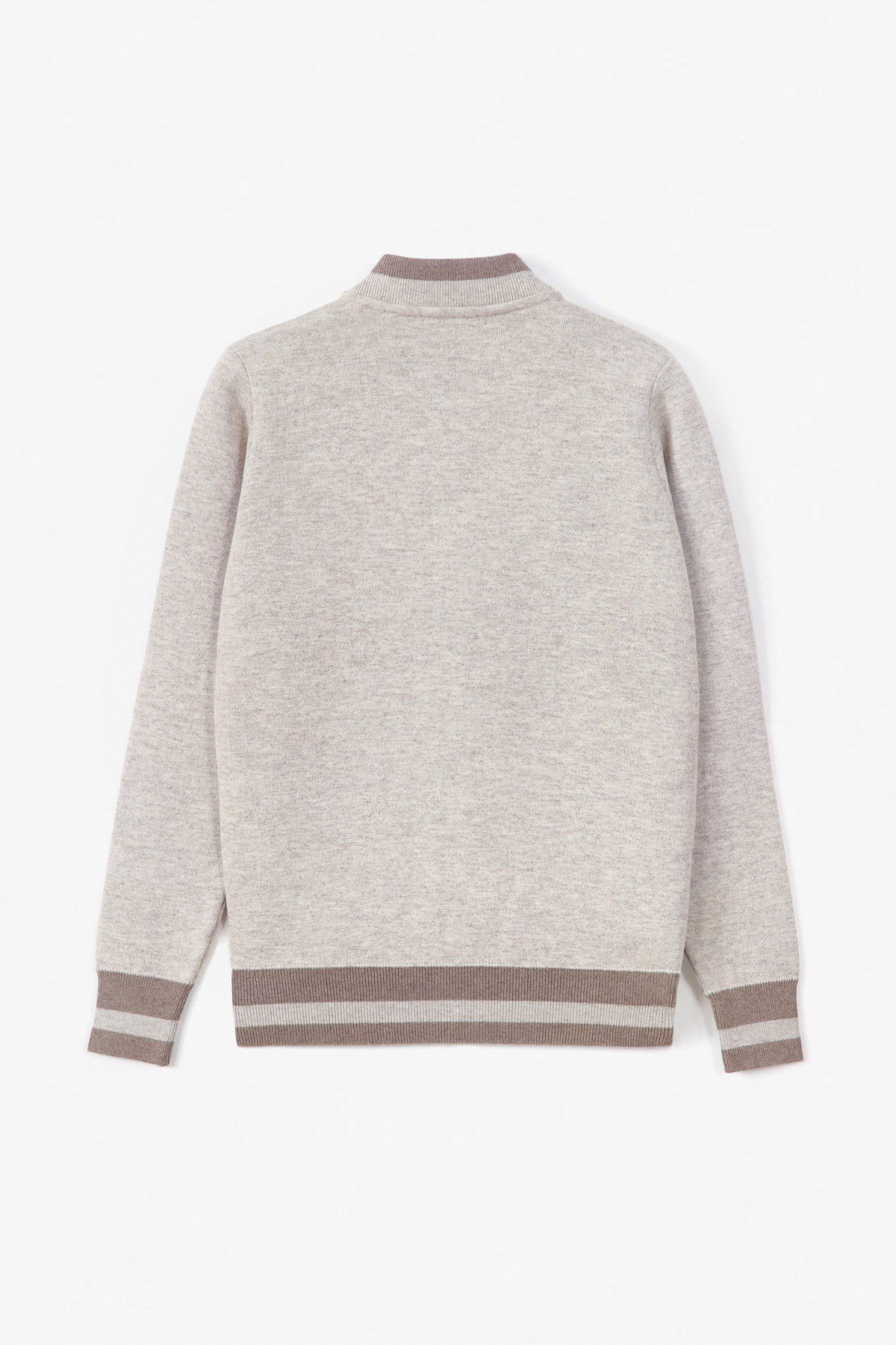 Ferraro A.Bej Bomber Yaka Kaşmirli Erkek Triko Hırka