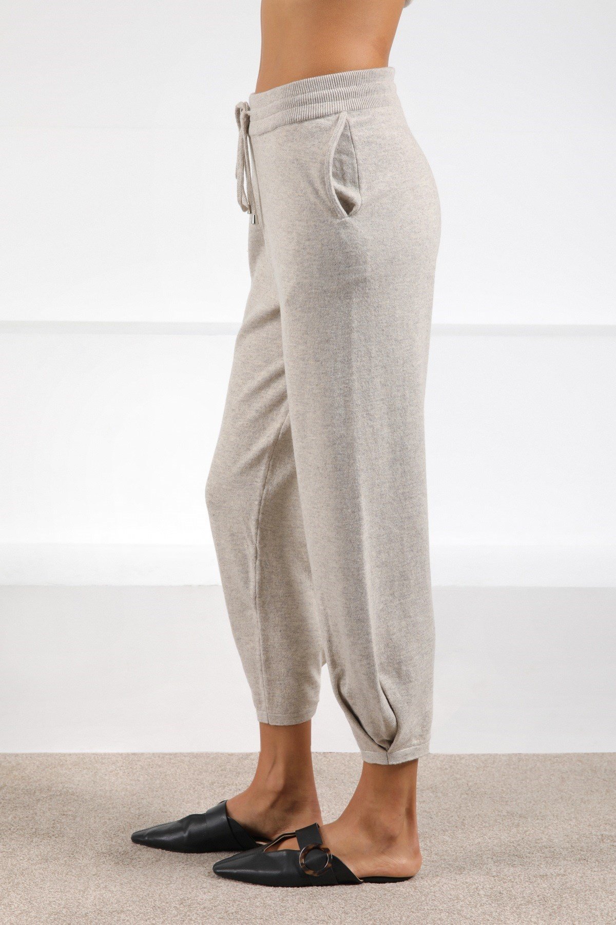 Ferraro A.Bej Cepli Kaşmirli Kadın Triko Pantolon