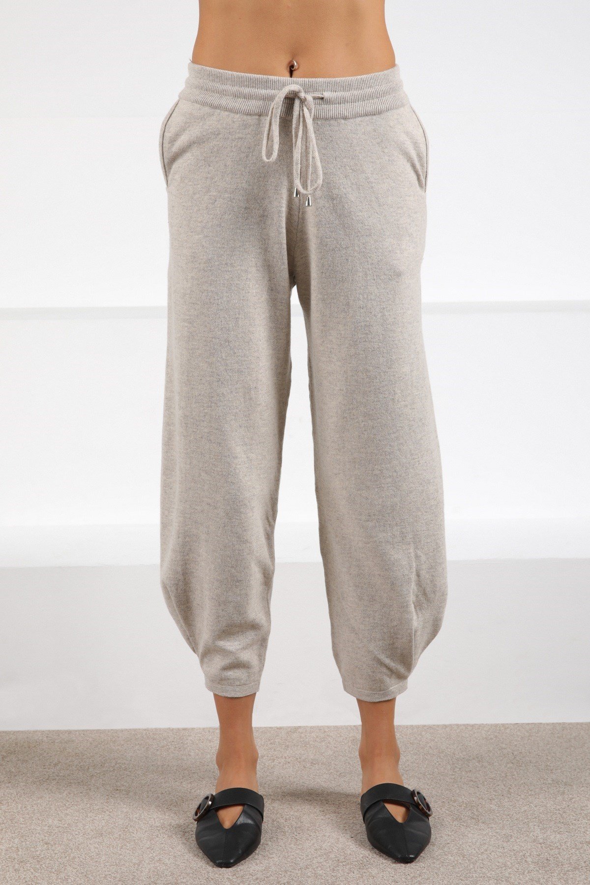 Ferraro A.Bej Cepli Kaşmirli Kadın Triko Pantolon