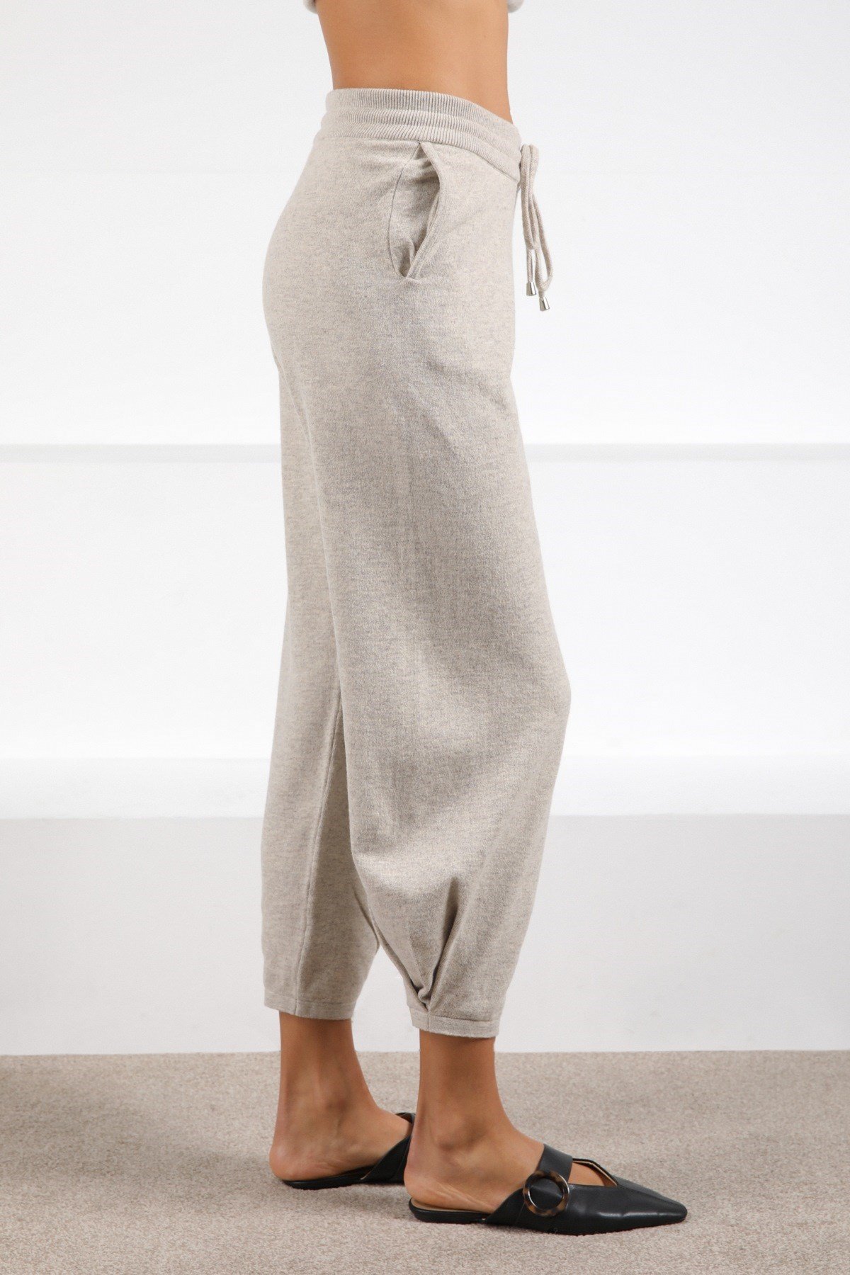 Ferraro A.Bej Cepli Kaşmirli Kadın Triko Pantolon